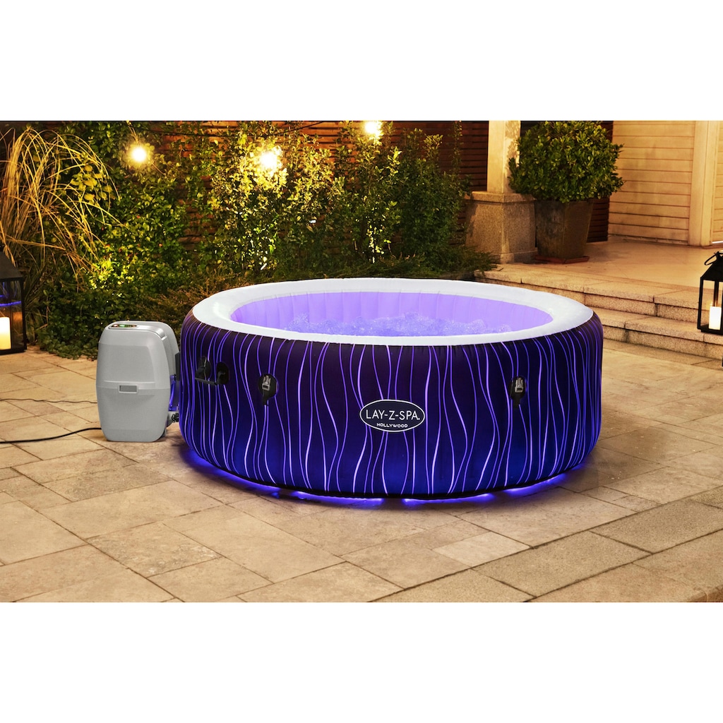 Bestway Whirlpool »LAY-Z-SPA® LED-Hollywood AirJet™«