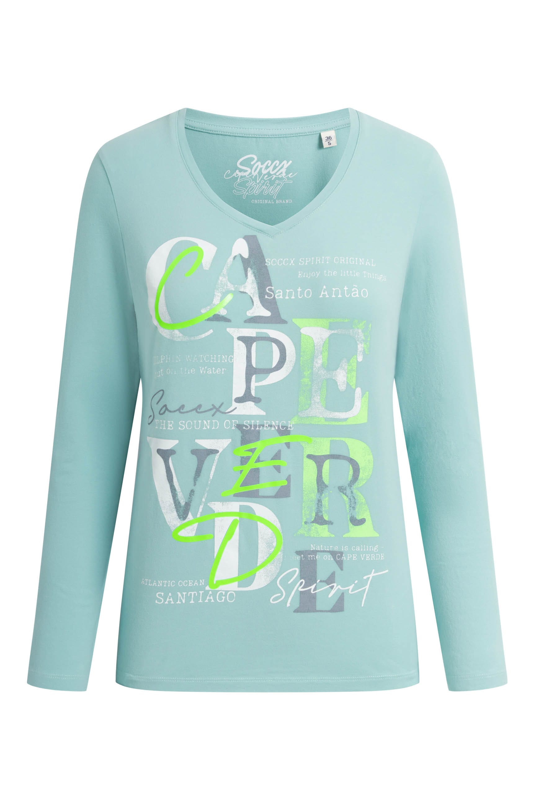 SOCCX V-Shirt mit Baumwolle