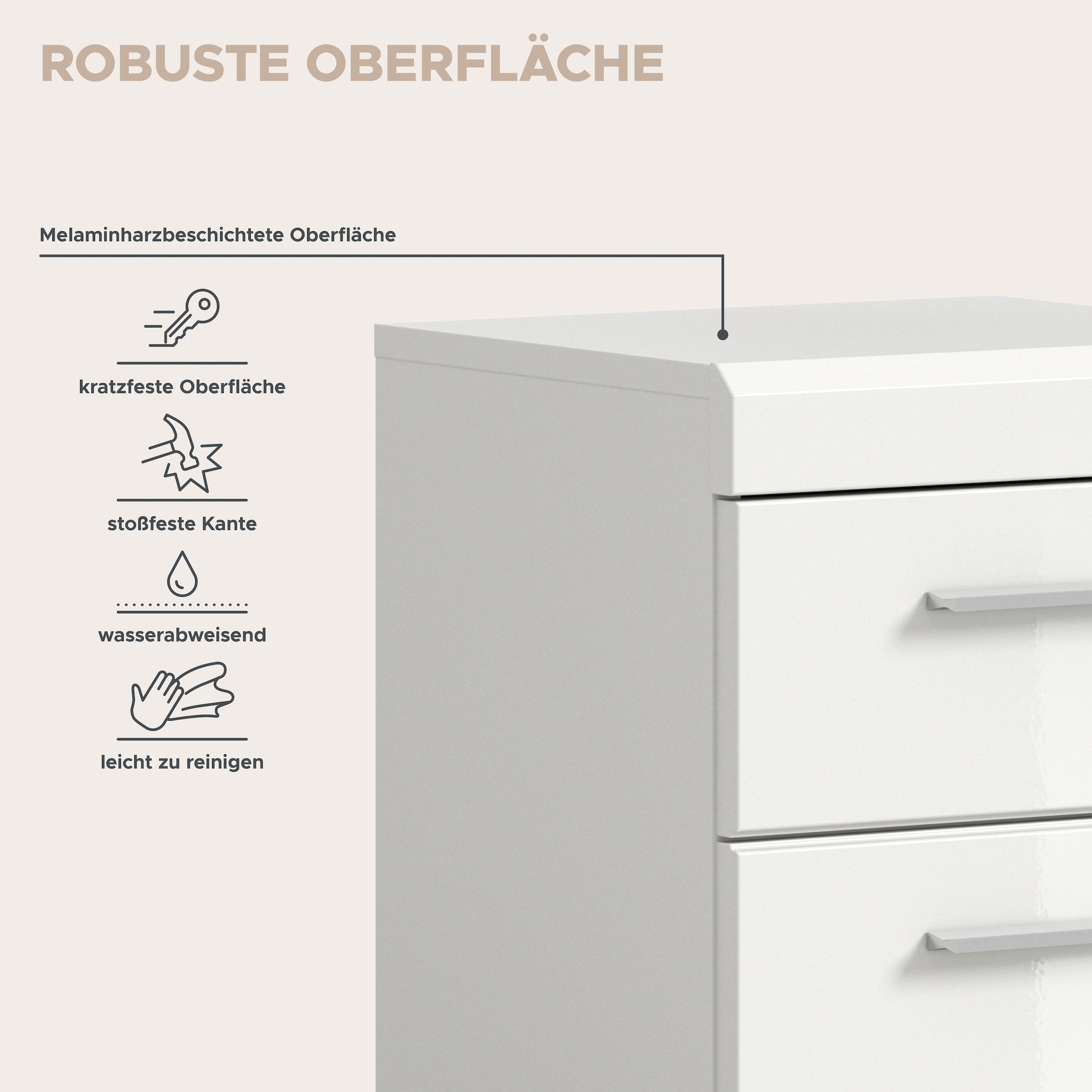 welltime Unterschrank »SIENA, Breite 37cm, 1 Tür, 1 Schubkasten, 2 Fächer, MDF-Front« TOPSELLER!, 1 Stk. tlg. in verschiedenen Farben erhältlich, Badmöbel, Badschrank, Kommode, Bad
