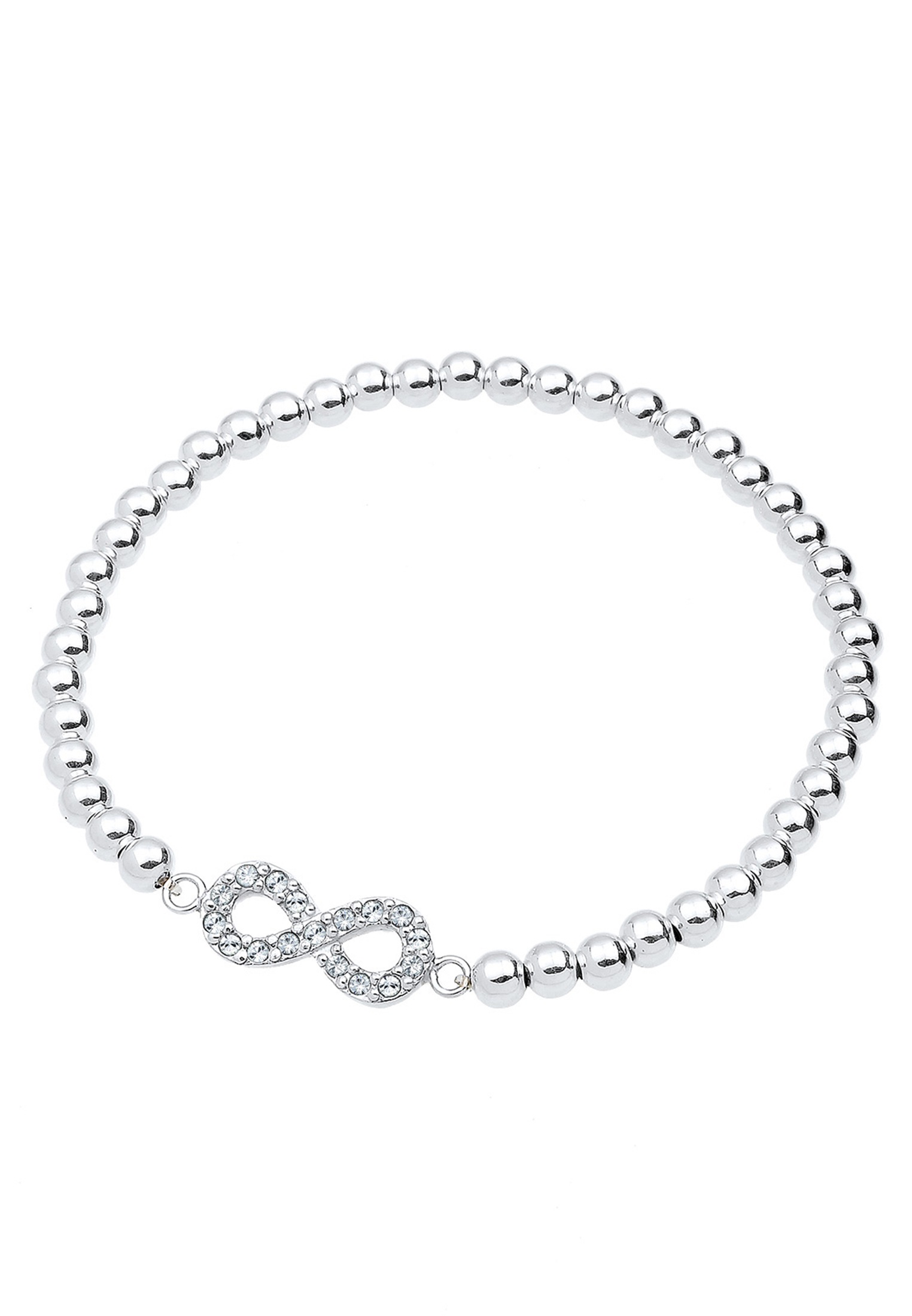 Elli Armband »Infinity Glas Kristalle Weiß 925 Sterling Silber«