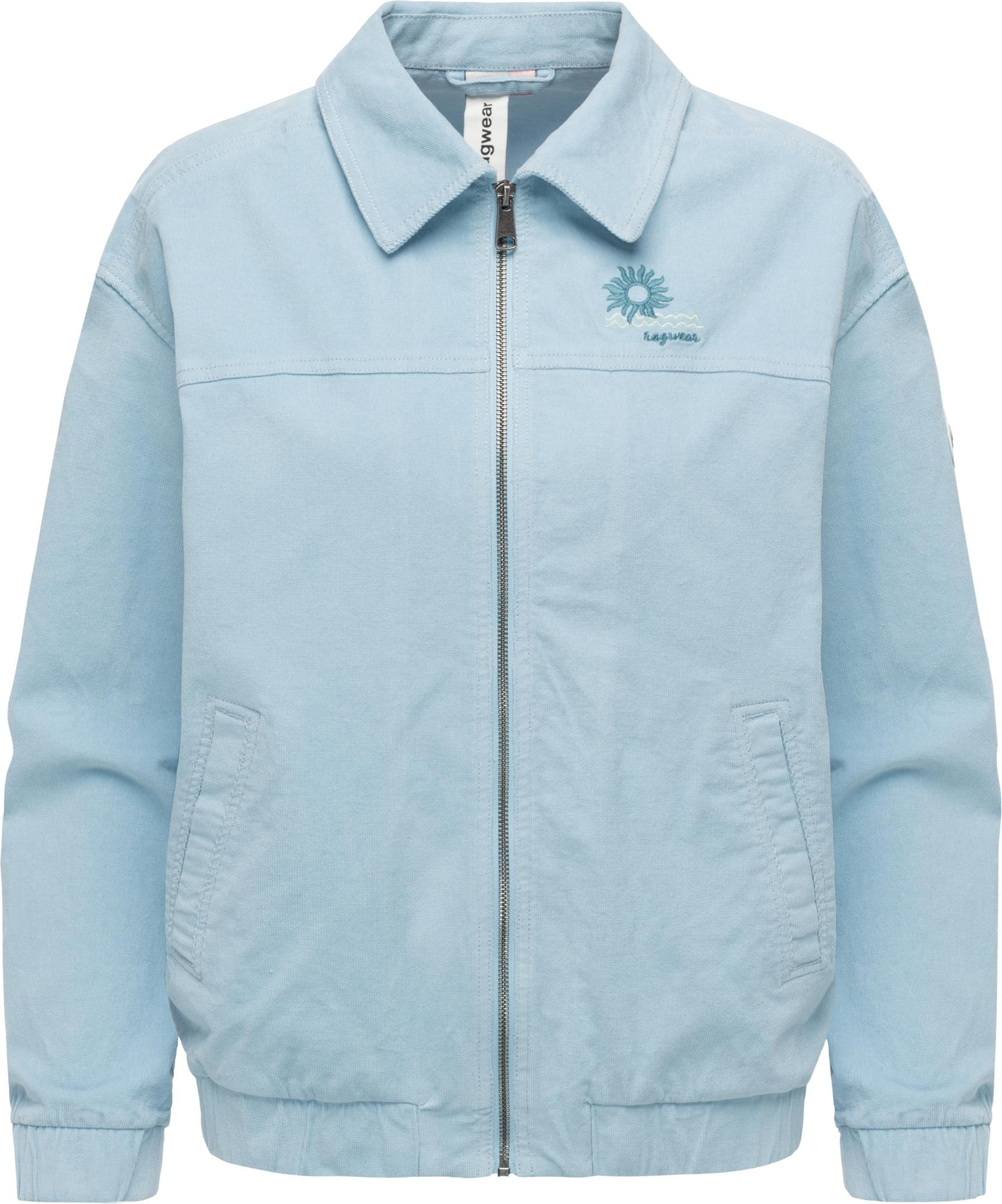 Ragwear Outdoorjacke "Melvene Cordy" ohne Kapuze Lässige Kordjacke mit Hemdkragen
