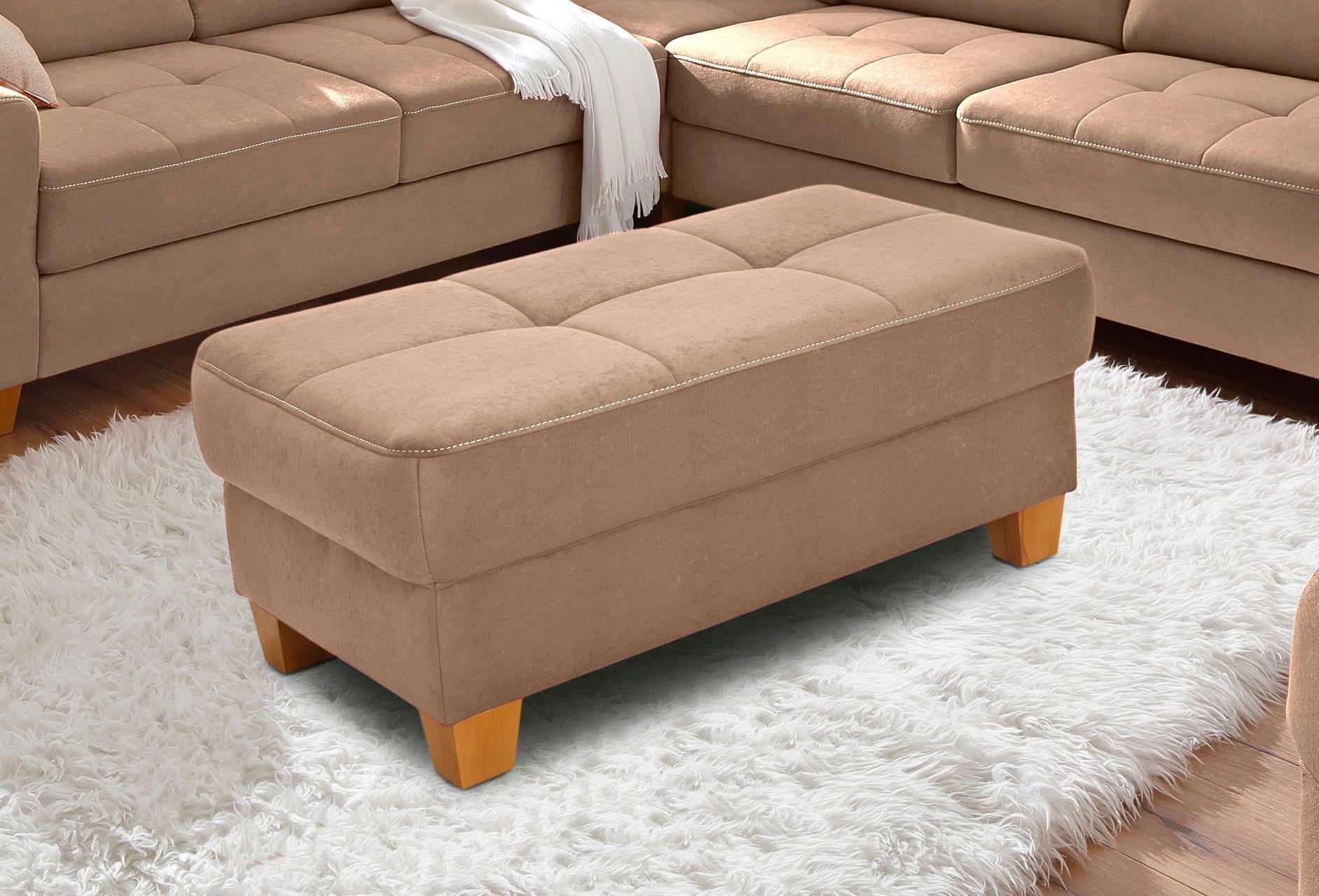 OTTO home Hocker "Puccini" mit Kontrastnaht