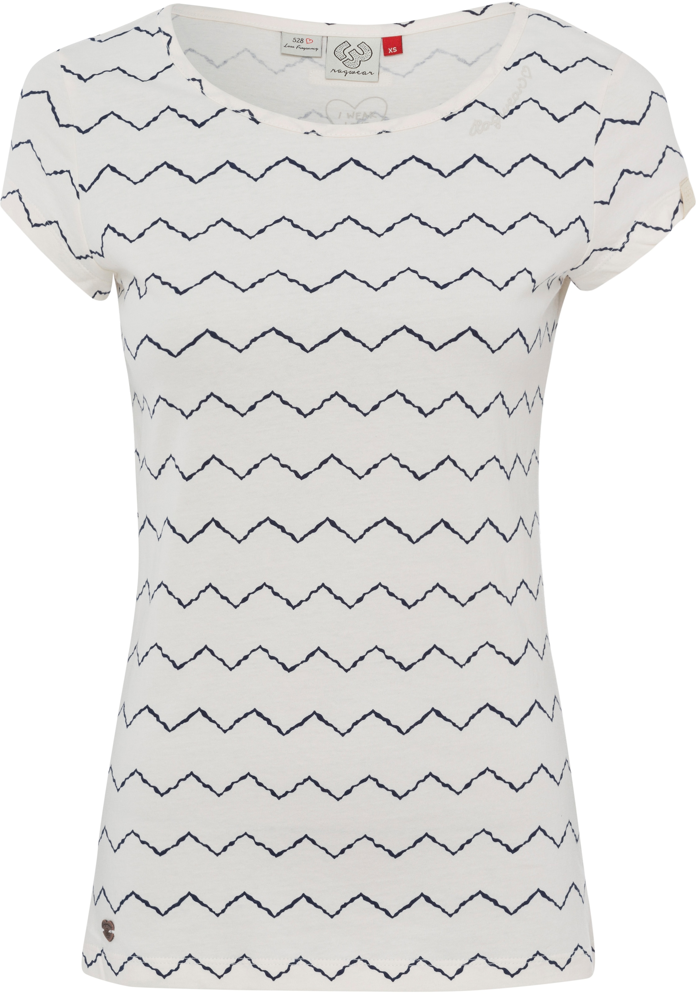 Ragwear T-Shirt »MINT ZIG für | ZAG«, kaufen BAUR Zag Allover-Print-Design im Zig