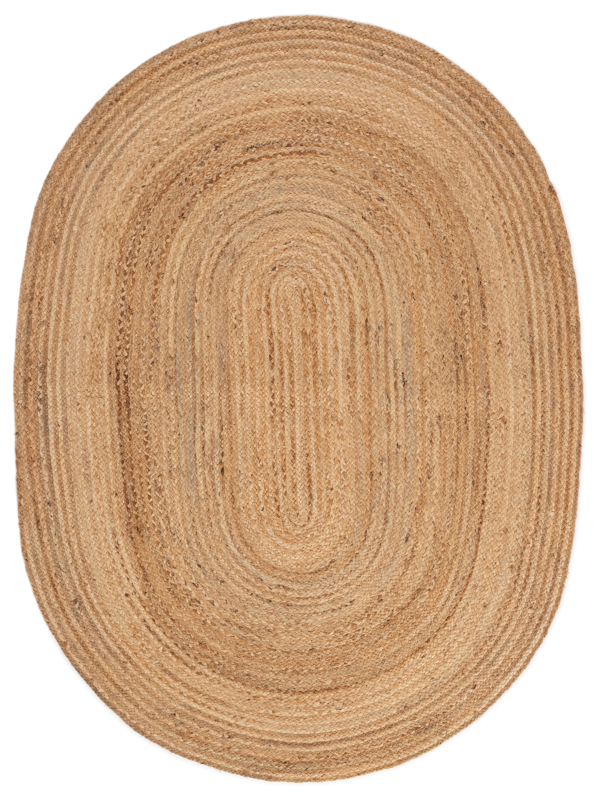 carpetfine Teppich "Nele Juteteppich Naturfaser" rund 6 Höhe geflochtener W günstig online kaufen