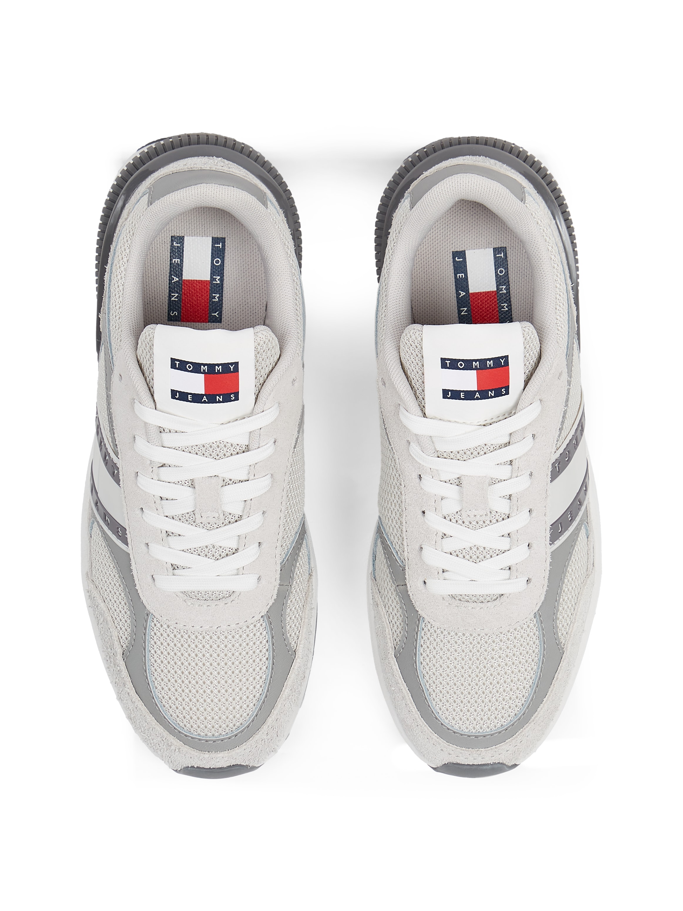 Tommy Jeans Plateausneaker »TJW TECH RUNNER«, Freizeitschuh, Halbschuh, Schnürschuh mit Kontrastbesätzen