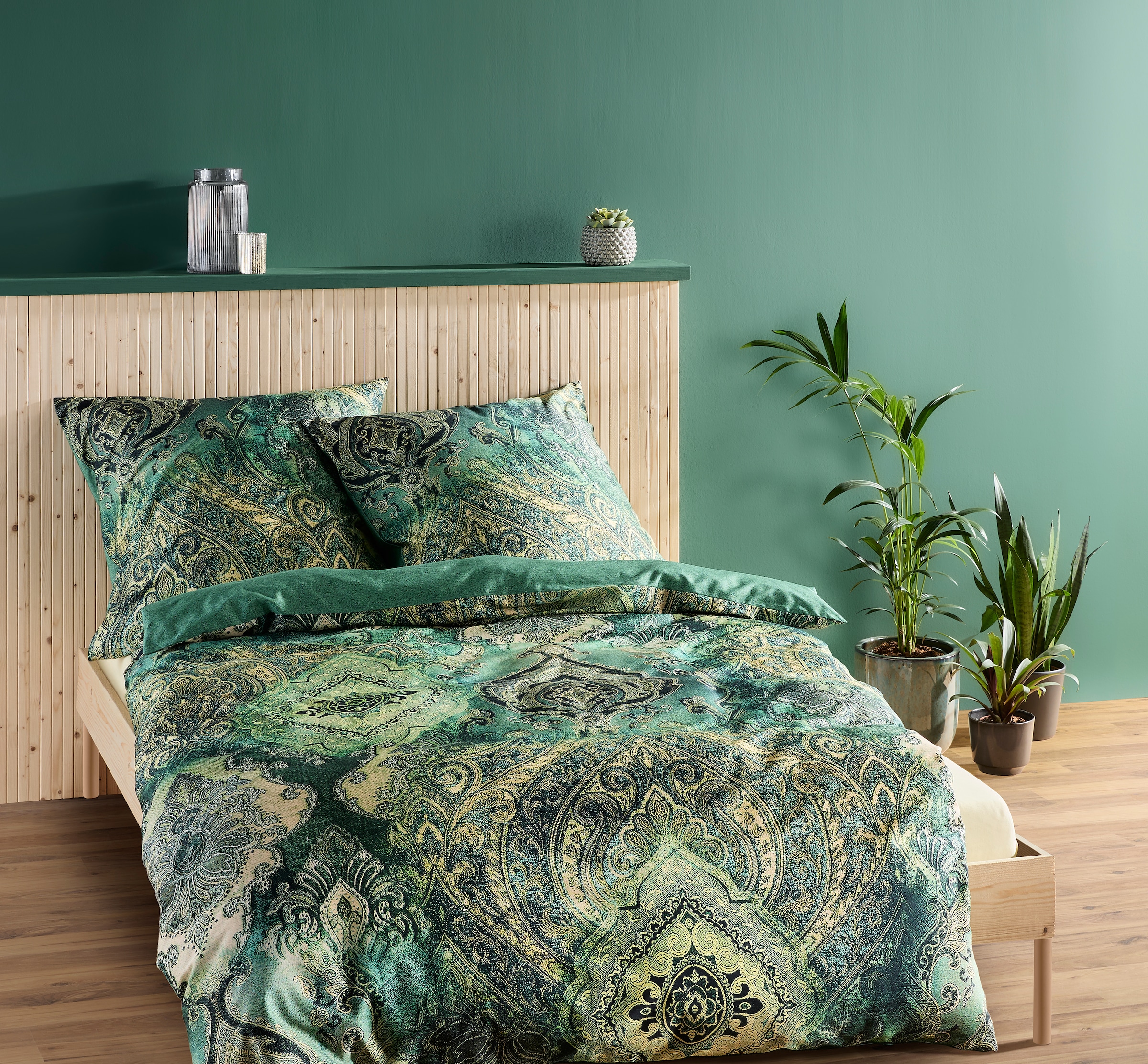 fleuresse Wendebettwäsche "Bed Art S" 2 Stk. tlg. Mako Satin 100% Baumwolle günstig online kaufen