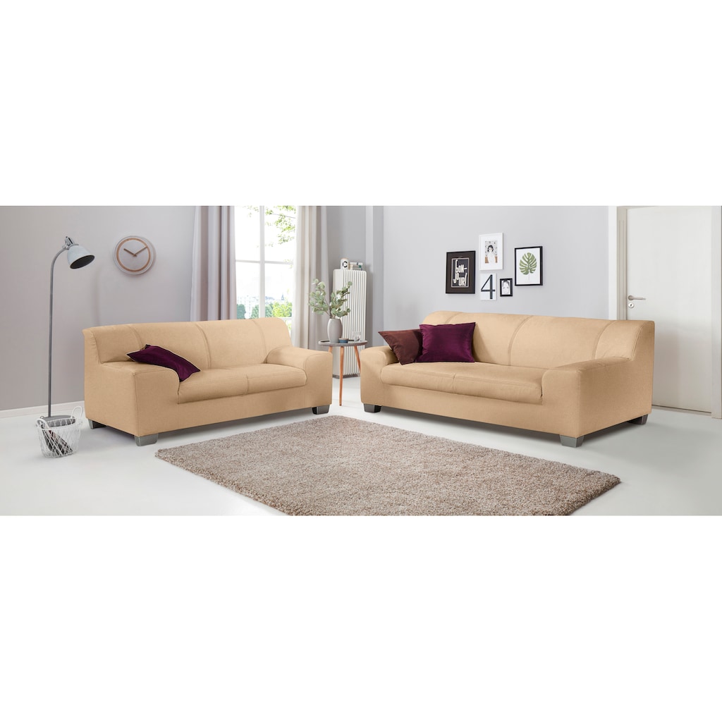 DOMO collection Polstergarnitur »Amando«, (Spar-Set), bestehend aus 2er- und 3er-Sofa