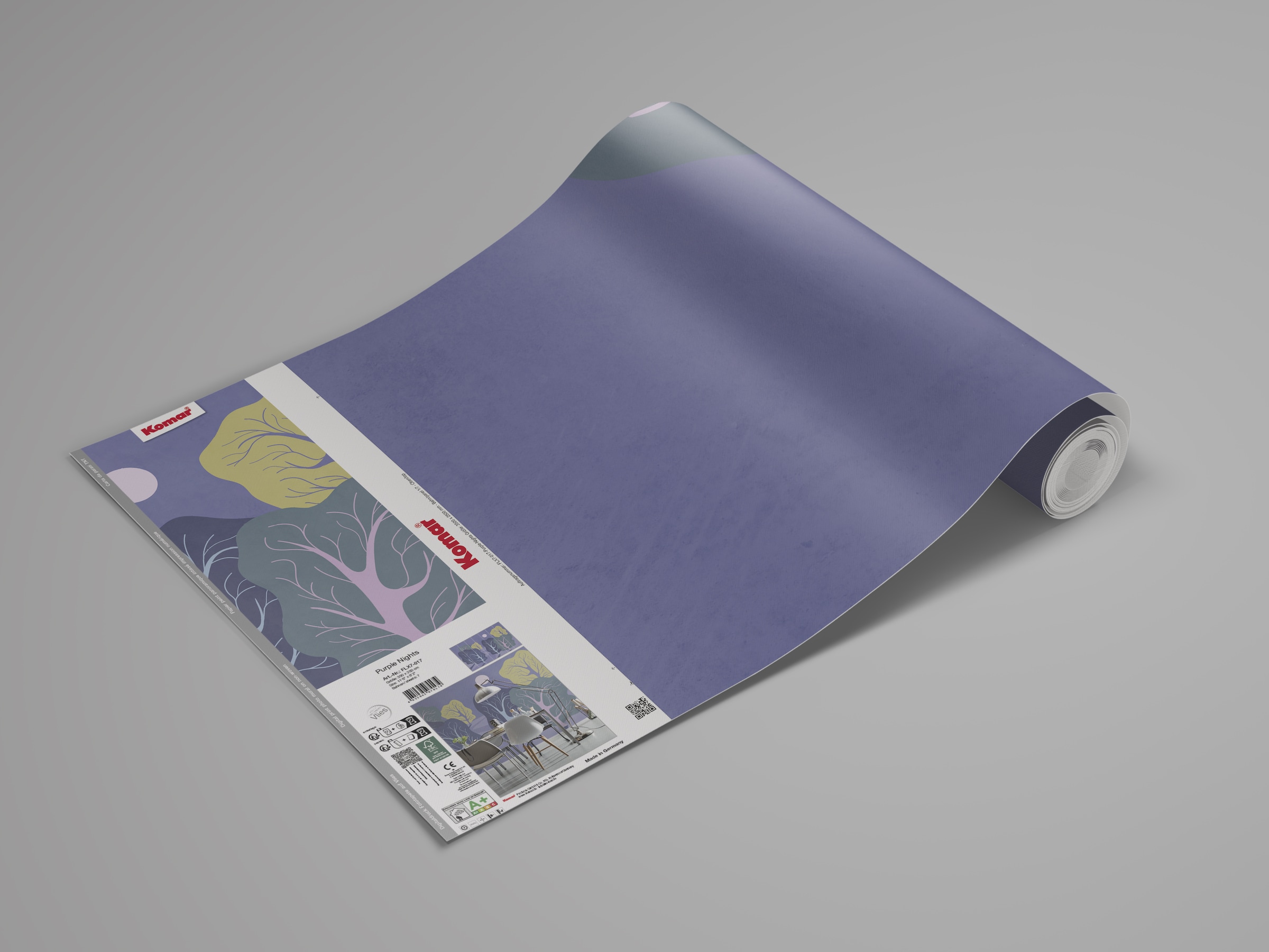 Komar Fototapete »Komar Vlies Fototapete - Purple Nights - Größe 350 x 250 cm«, bedruckt