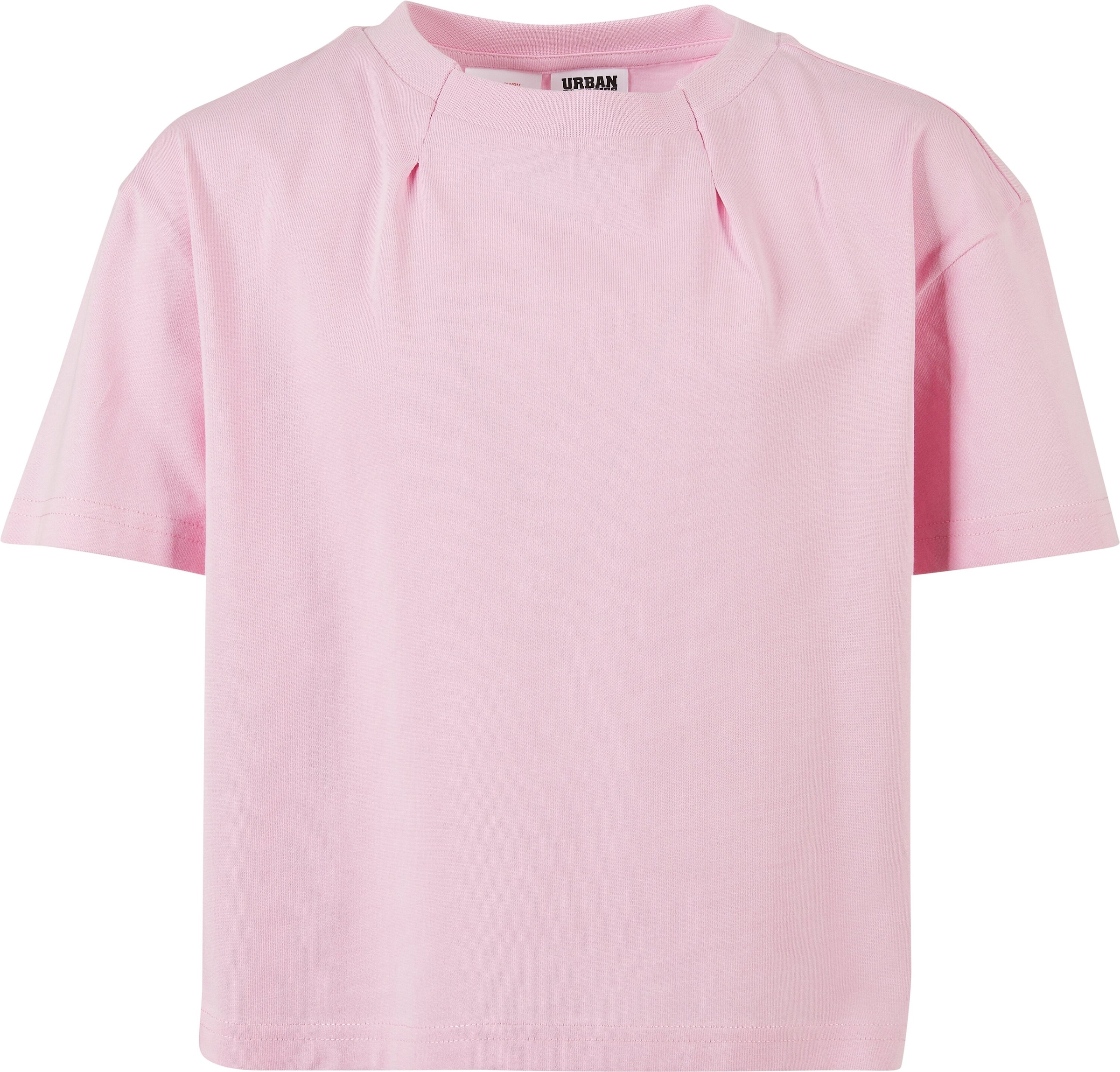 URBAN CLASSICS Organic Oversized (1 | Kurzarmshirt bestellen Girls Pleat tlg.) BAUR Tee«, »Kinder