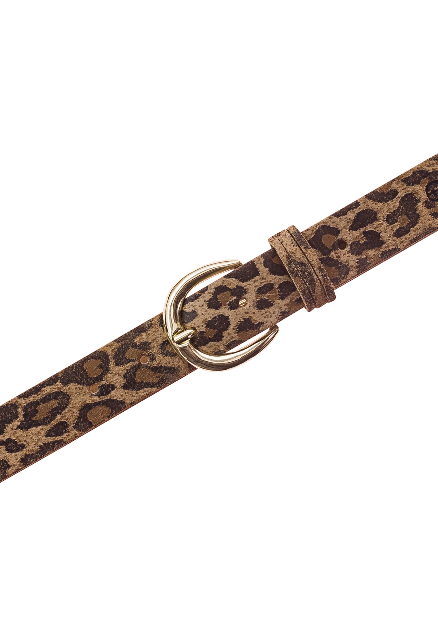 Tamaris Ledergürtel, Florales Muster im Metallic-Design oder Animal-Look, 3 cm breit