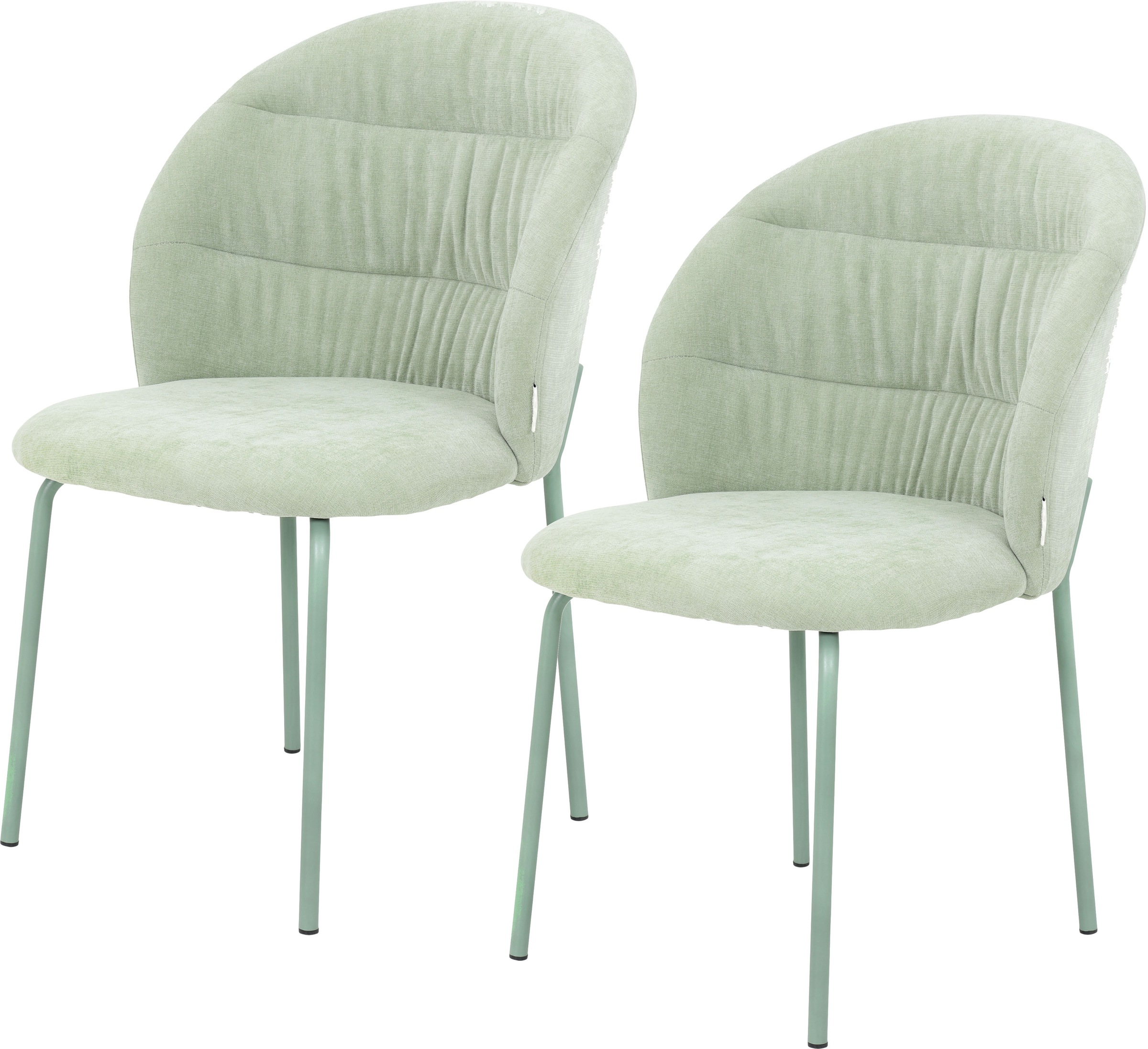 TOM TAILOR HOME 4-Fußstuhl "LEAF CHAIR", (Set), 2 St., Chenille, 4-Fußgeste günstig online kaufen