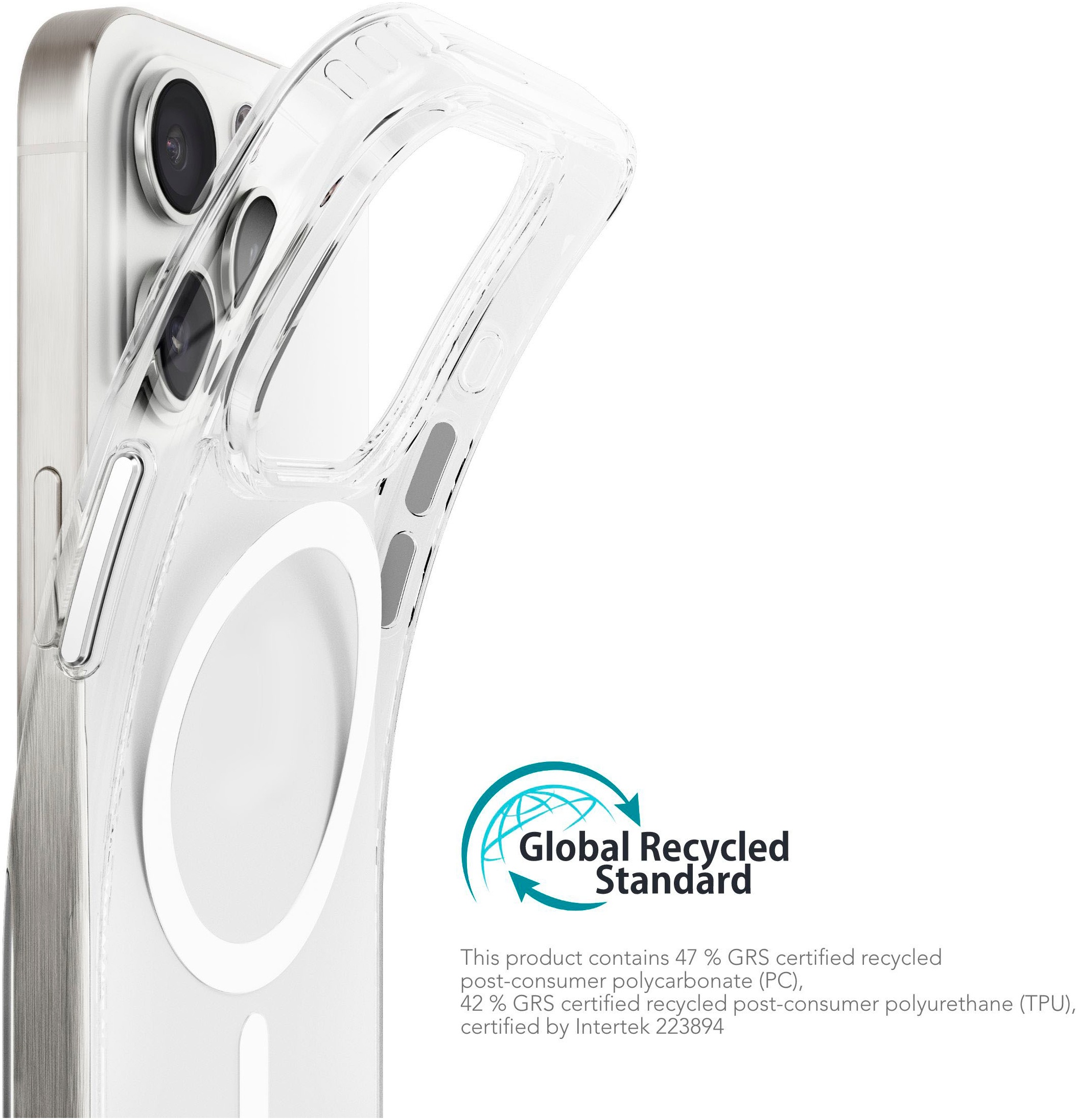 VONMÄHLEN Smartphone-Hülle »iPhone 15 Pro Max, Transparent Case - Schutzhülle,transparent«