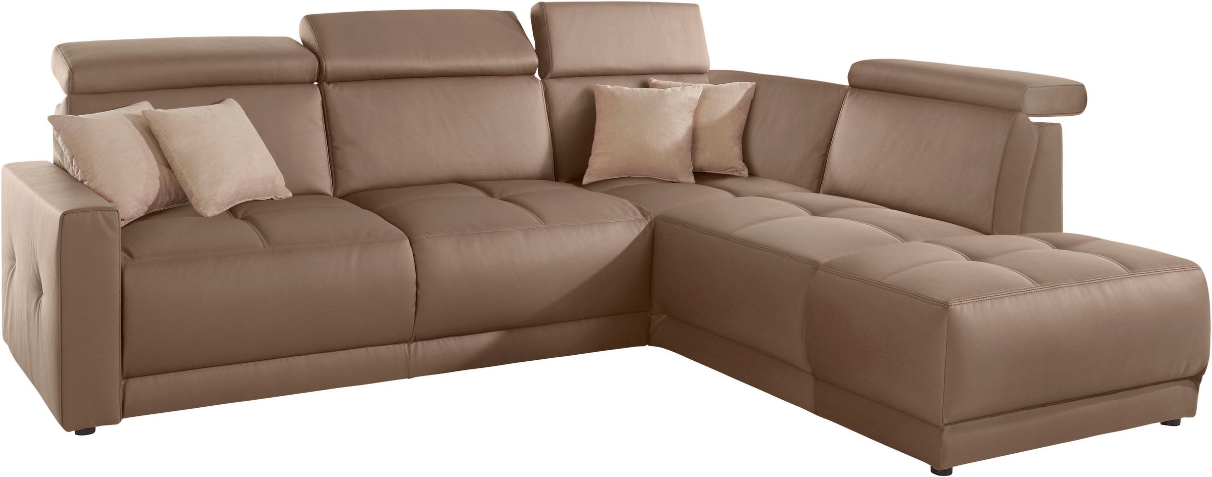 Thumbnail - DOMO collection Ecksofa "Ava, moderne Sitzheftung mit toller Doppelnaht, komfortabel, L-Form", mit Ottomane, inkl. Feder...