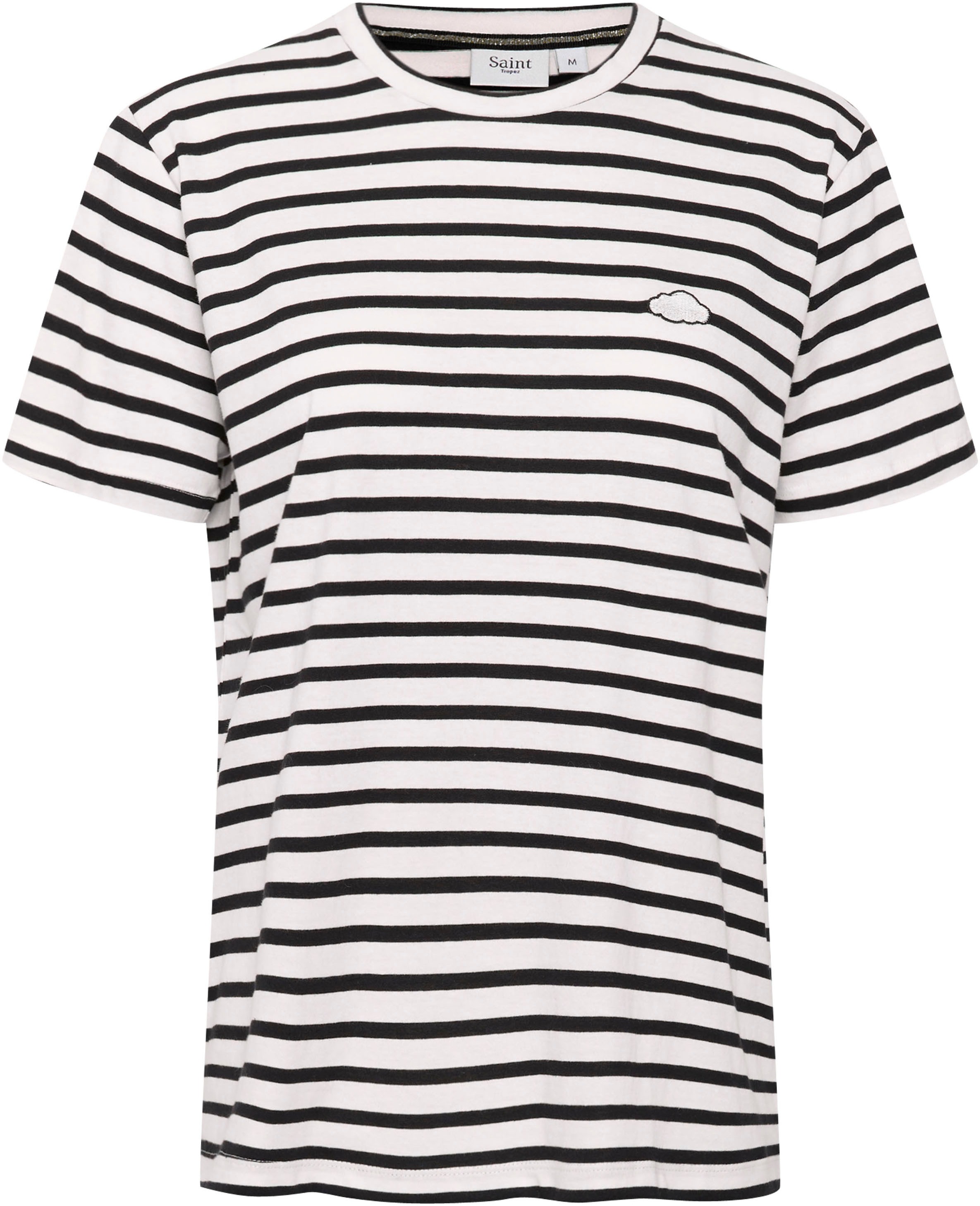 Saint Tropez T-Shirt »GanikaSZ T-Shirt«, mit kleiner Stickerei