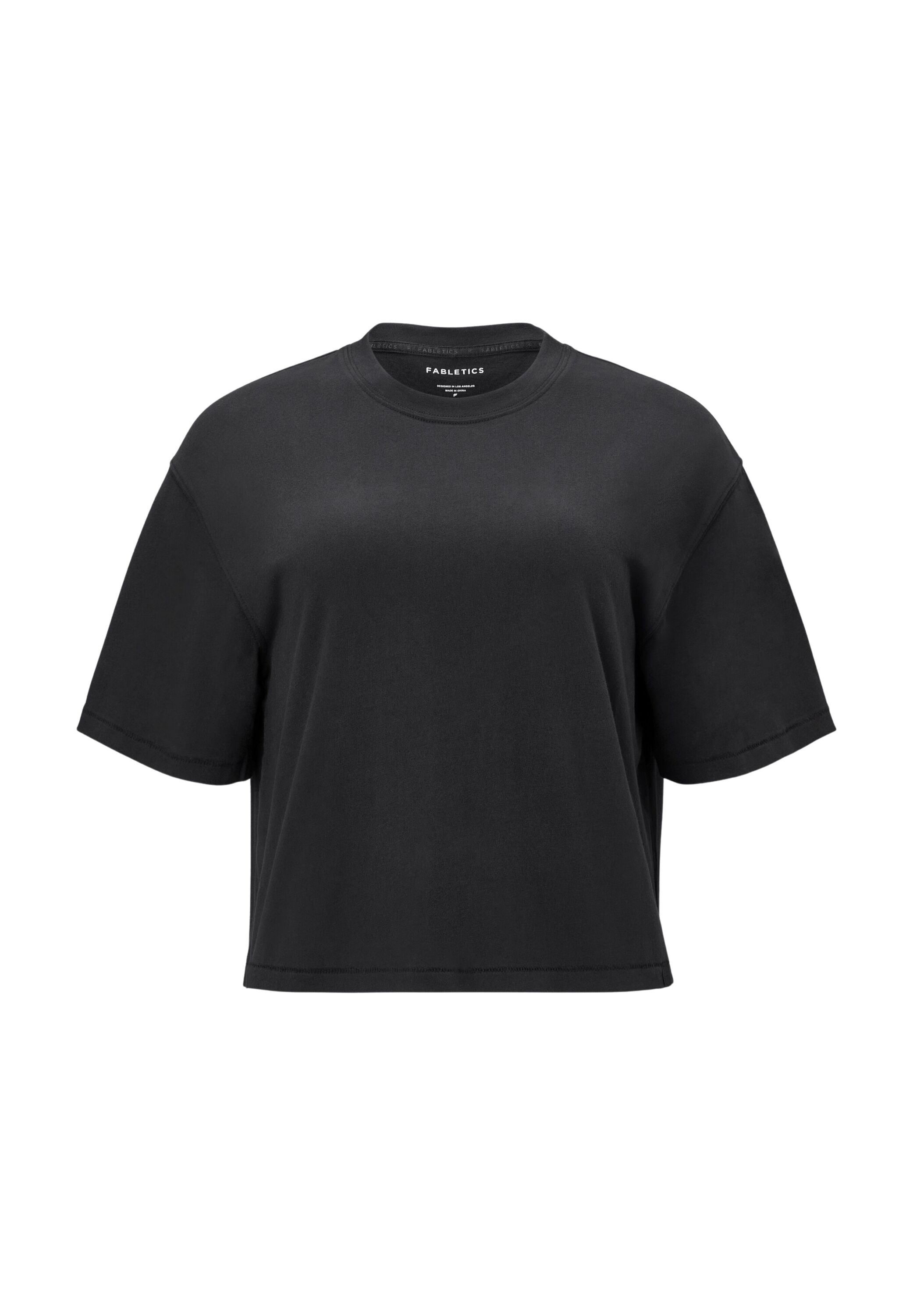 Fabletics Shirttop "Fabletics Top COTTON BOXY TEE" mit Rundhalsausschnitt