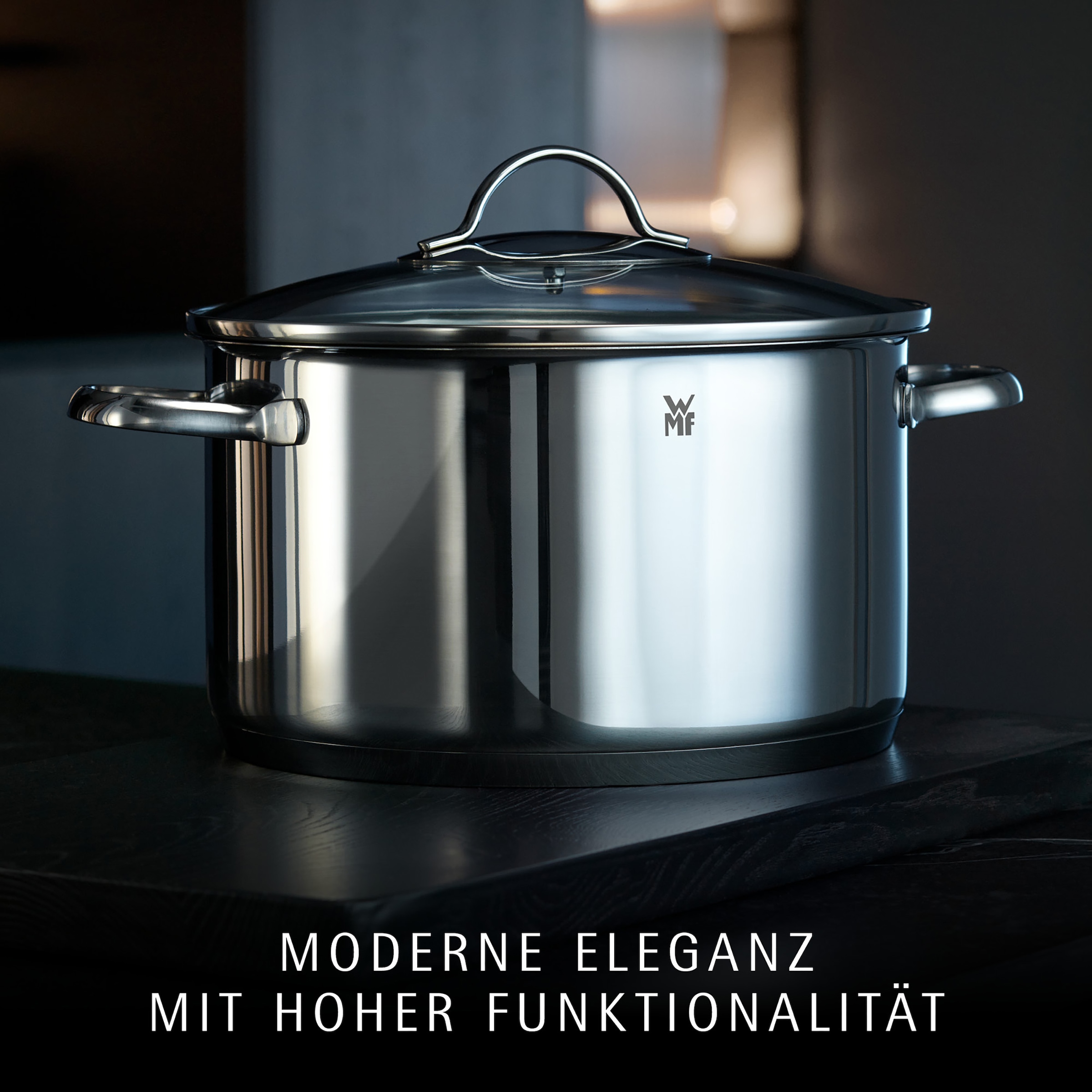 WMF Topf-Set »Provence Plus, Kochtopf Set mit Glasdeckel, spülmaschinengeeignet« Set, 3x Kochtopf Ø 16/20/24cm, 2x Bratentopf Ø 16/20cm, 1 Kasserolle Ø 16cm, 11 tlg. Cromargan® Edelstahl Rostfrei 18/10