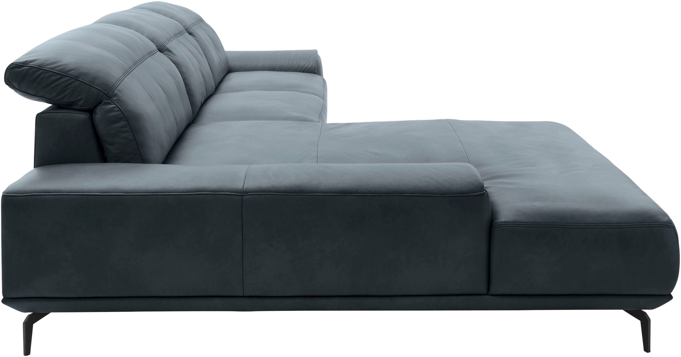 Musterring Wohnlandschaft »MR 2490«, Fuß Schwarz, Sitzhöhe 46cm, wahlweise mit Funktionen, Maße 342x207 cm