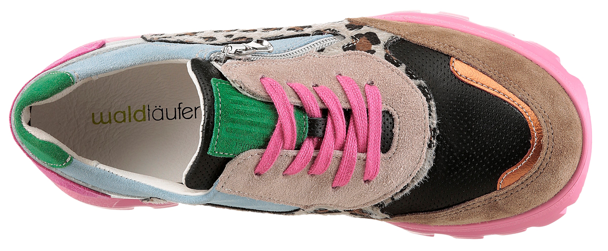 Waldläufer Keilsneaker »H-AJALA«, in Komfortweite H = sehr weit, Freizeitschuh, Halbschuh, Schnürschuh