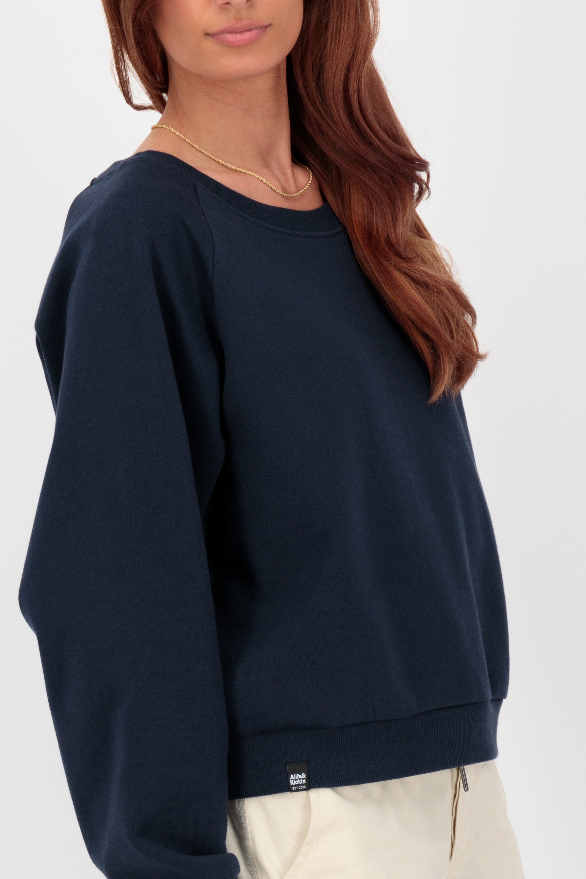 Alife & Kickin Sweatshirt »Damen TeonaAK A«, Basic Pullover mit Rundhalsausschnitt