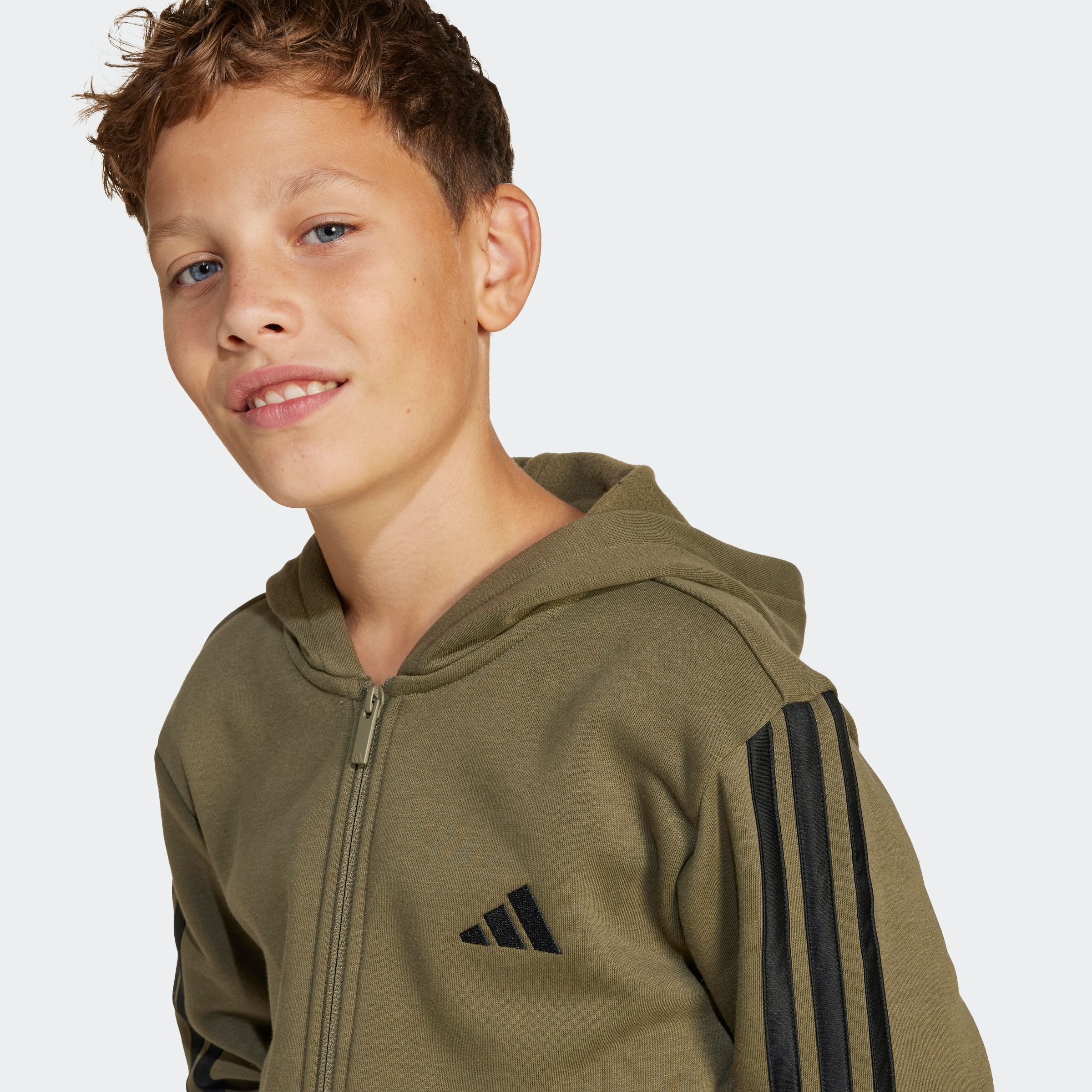 adidas Sportswear Kapuzensweatshirt »J 3S FL FZ HD«