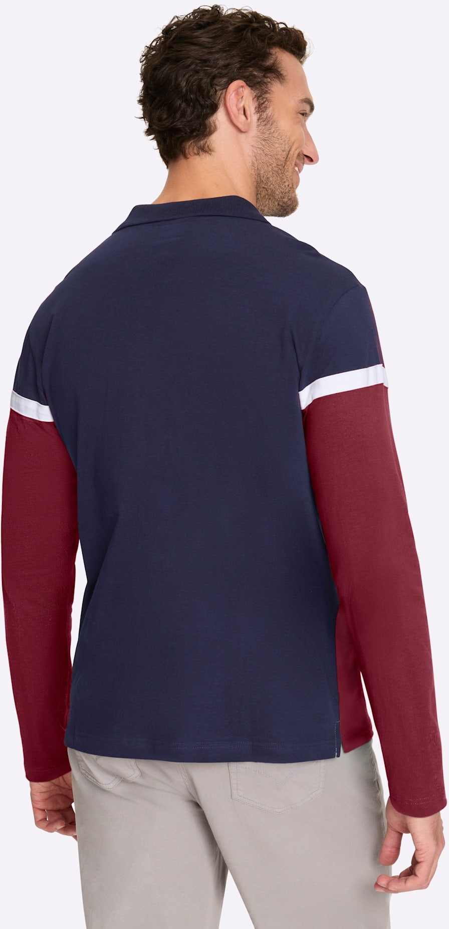Catamaran Langarmshirt "Langarm-Poloshirt", 1 tlg. günstig online kaufen