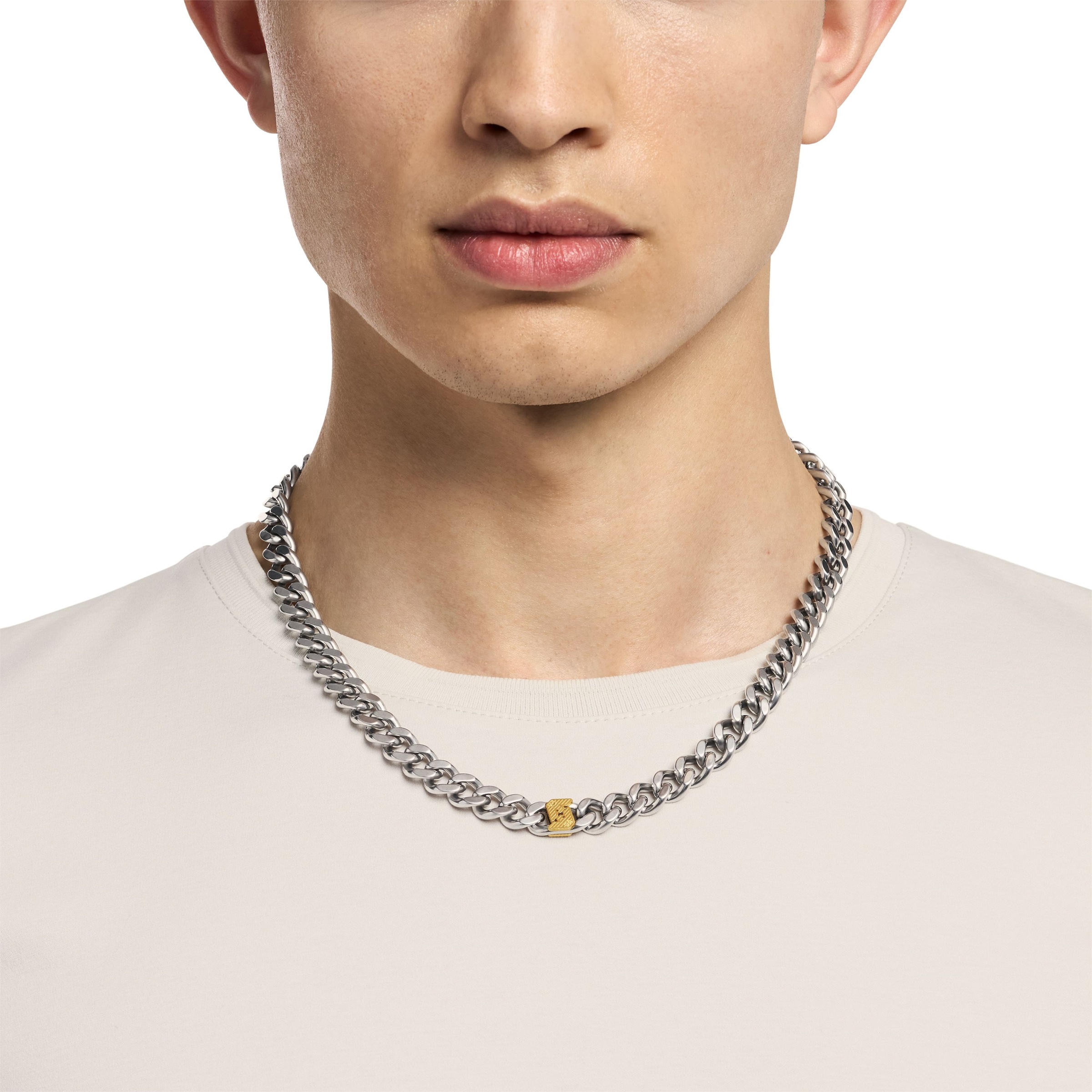 Emporio Armani Kette ohne Anhänger »Schmuck Geschenk Edelstahl Bicolor, EGS3187040«