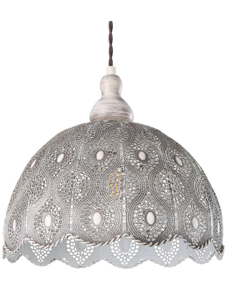 EGLO Hängeleuchte »TALBOT 2«, 1 flammig, Leuchtmittel E27 | ohne Leuchtmittel, Hängelampe Vintage, Stahl in Weiß-Antik, Esstischlampe, E27 Fassung