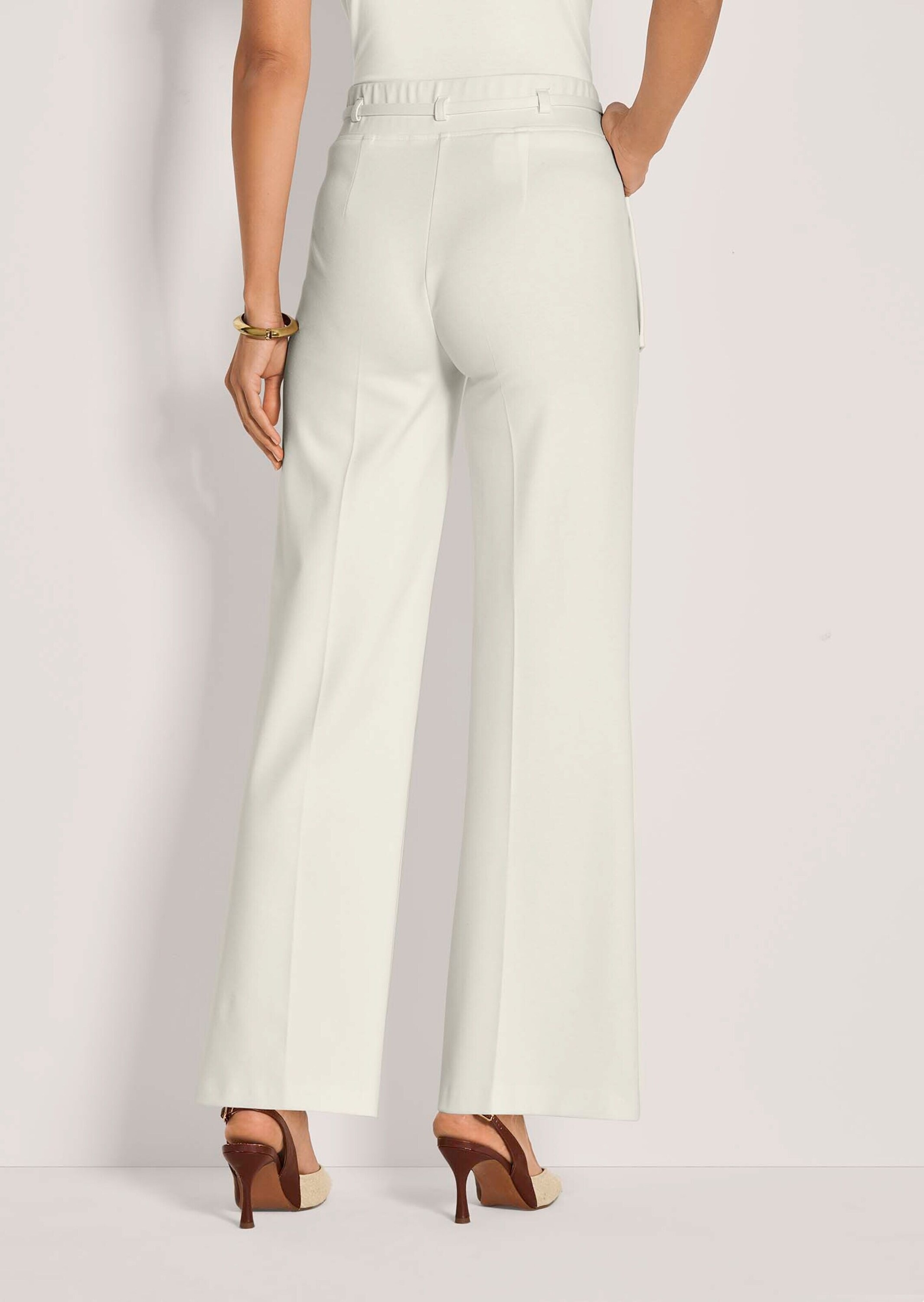 MADELEINE Jerseyhose »Schlupfhose Weite Jersey-Hose mit Bundfalten«