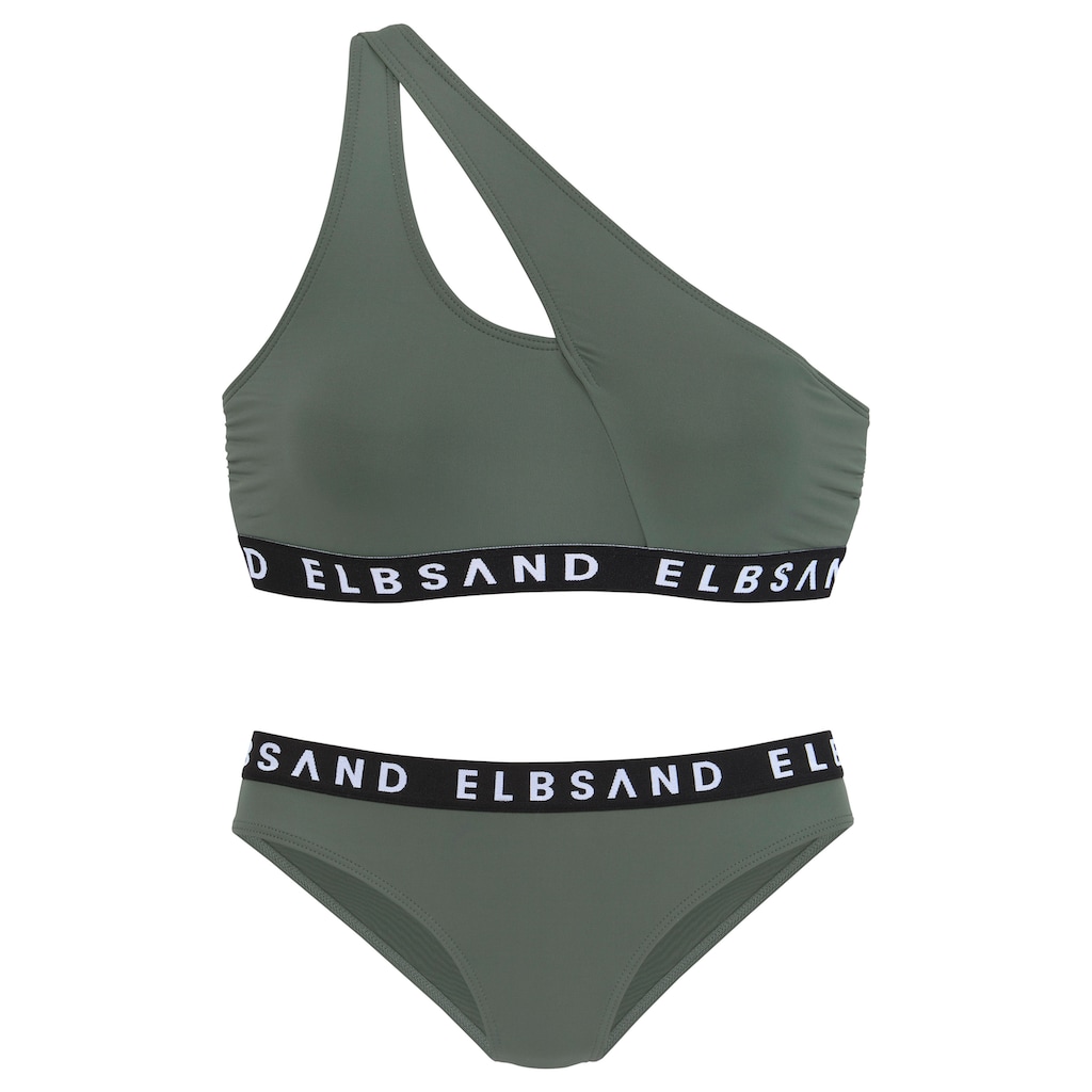 Elbsand Bustier-Bikini, mit Markenschriftzügen in Kontrastfarbe