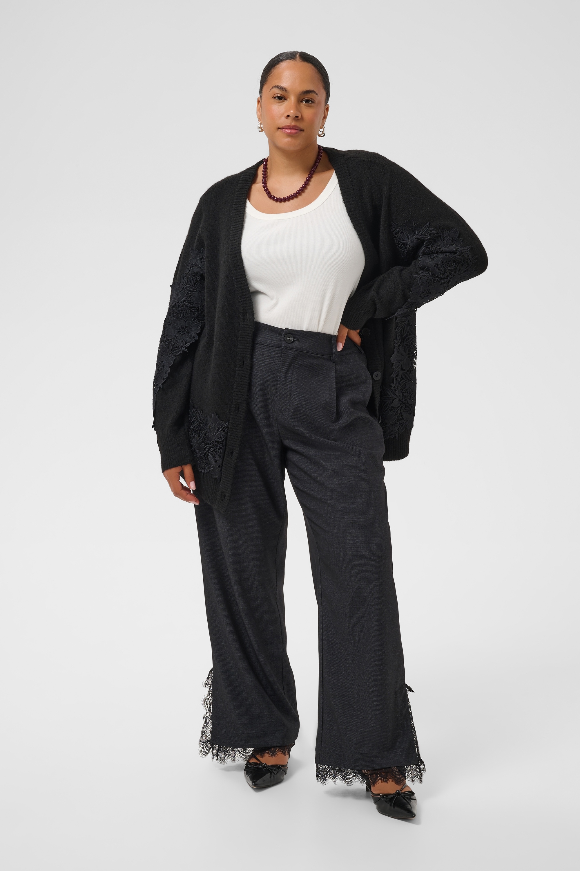 KAFFE Curve Strickjacke »KAFFE Curve Strickjacke KCsiffa«