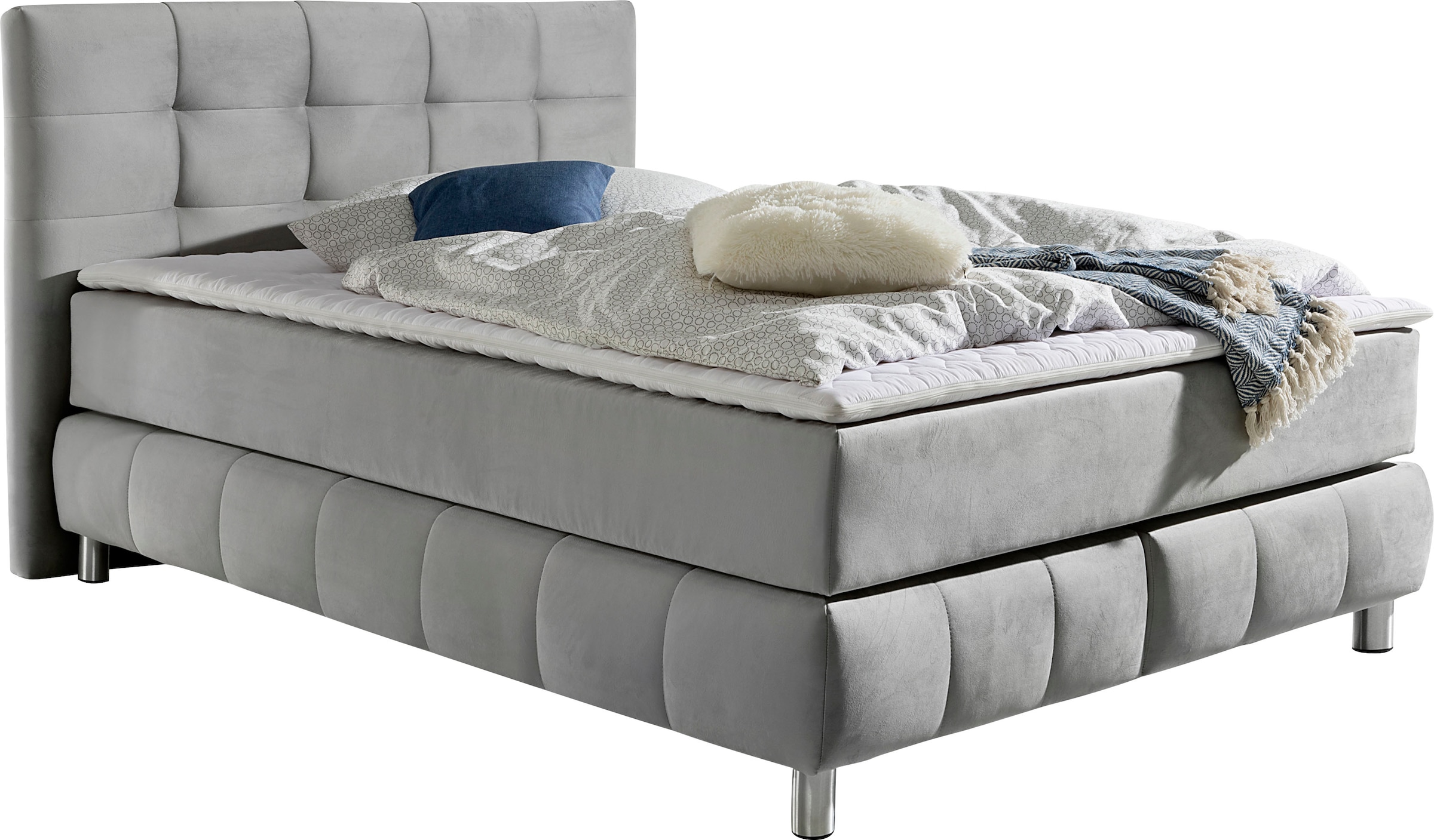 andas Boxspringbett "Salo", incl. Topper, 6 Breiten, 2 Härtegrade, TFK auch günstig online kaufen