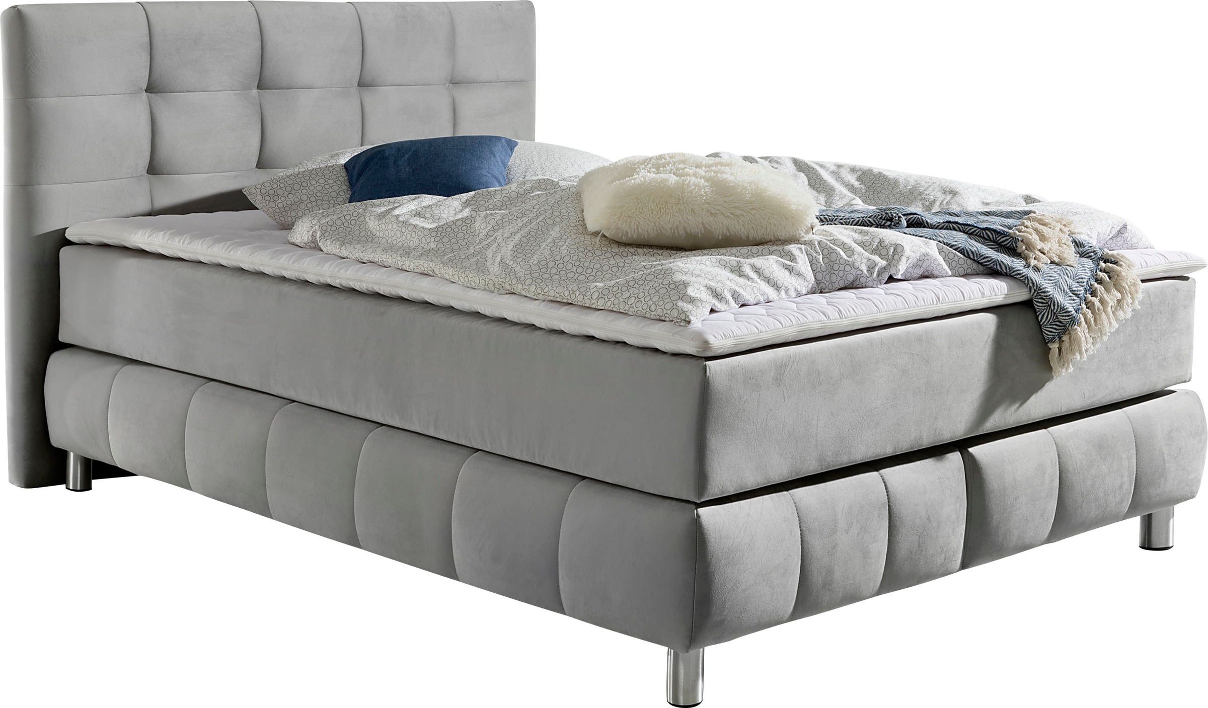 Home affaire Boxspringbett "Salo" incl. Topper, 6 Breiten, 2 Härtegrade, TF günstig online kaufen