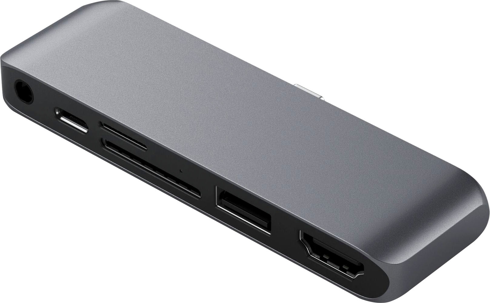 Satechi Tablet-Adapter »USB-C Mobile Pro Hub SD«, USB-C zu USB Typ C-HDMI-3,5-mm-Klinke-MicroSD-Card-SD-Card