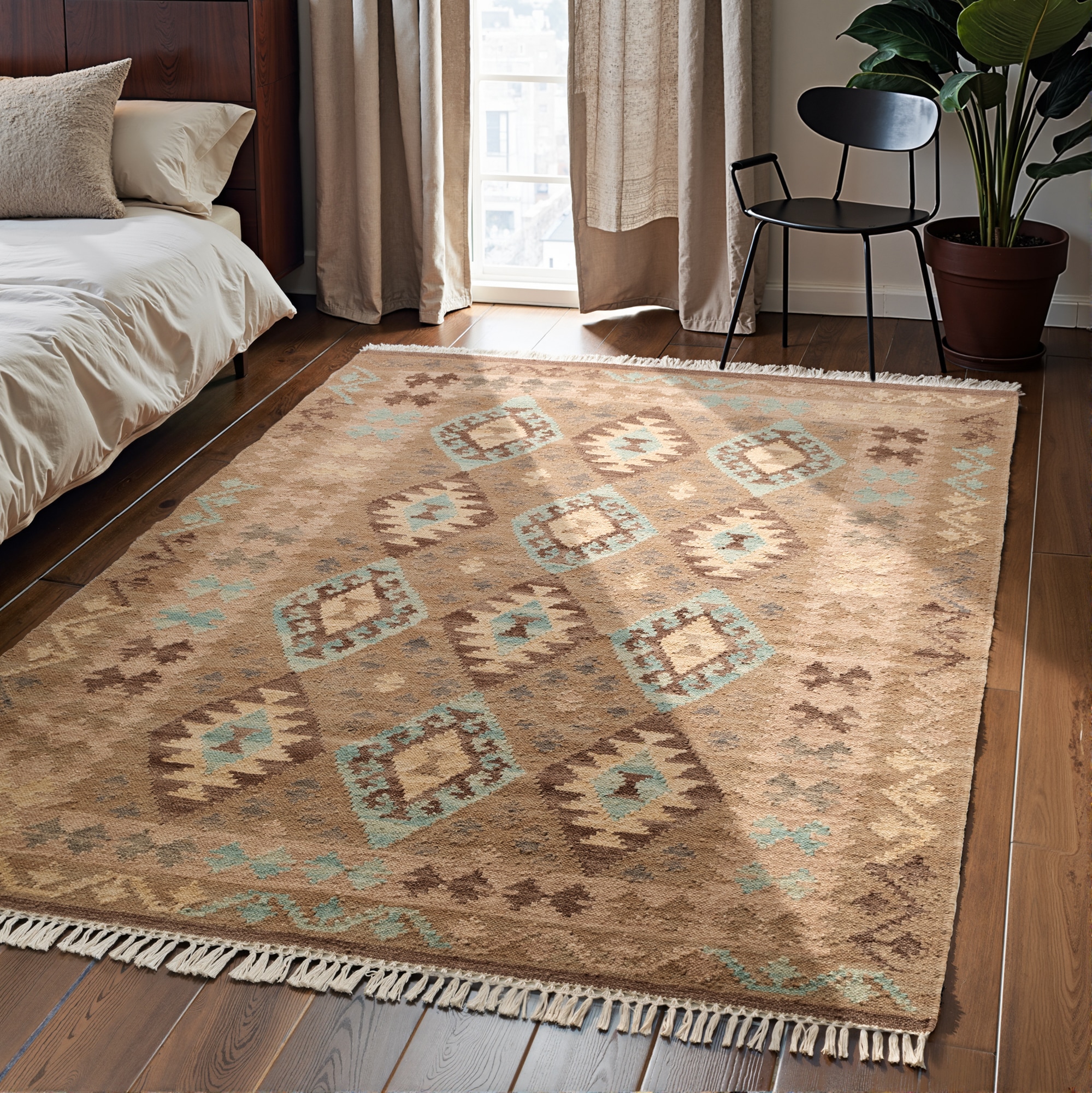 HANSE Home Teppich "Kelim Dune" rechteckig 3 mm Höhe Wolle, Baumwolle, Natu günstig online kaufen