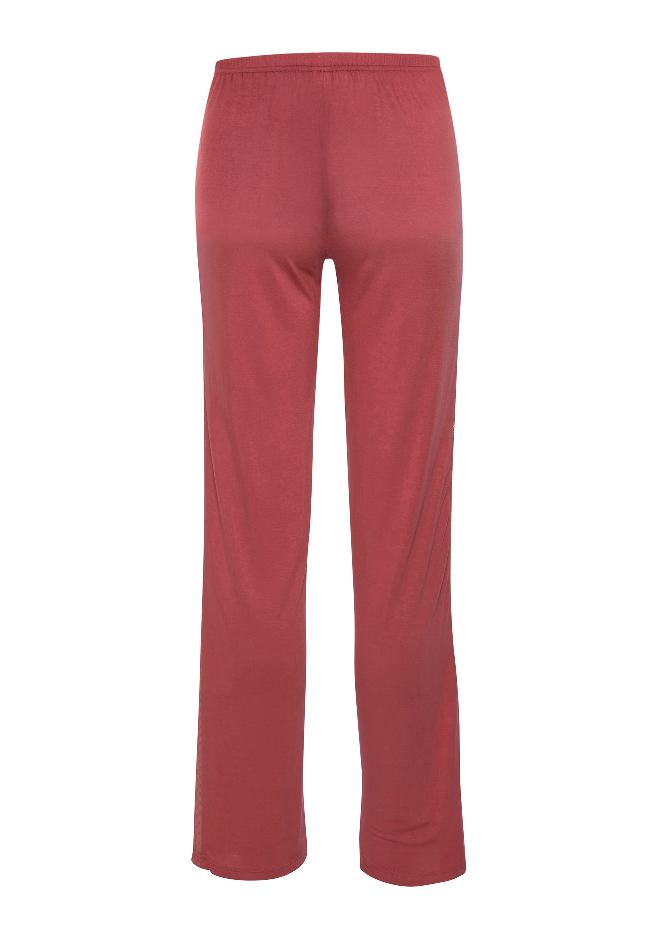 LASCANA Pyjamahose, mit Seitenstreifen aus transparenter Spitze