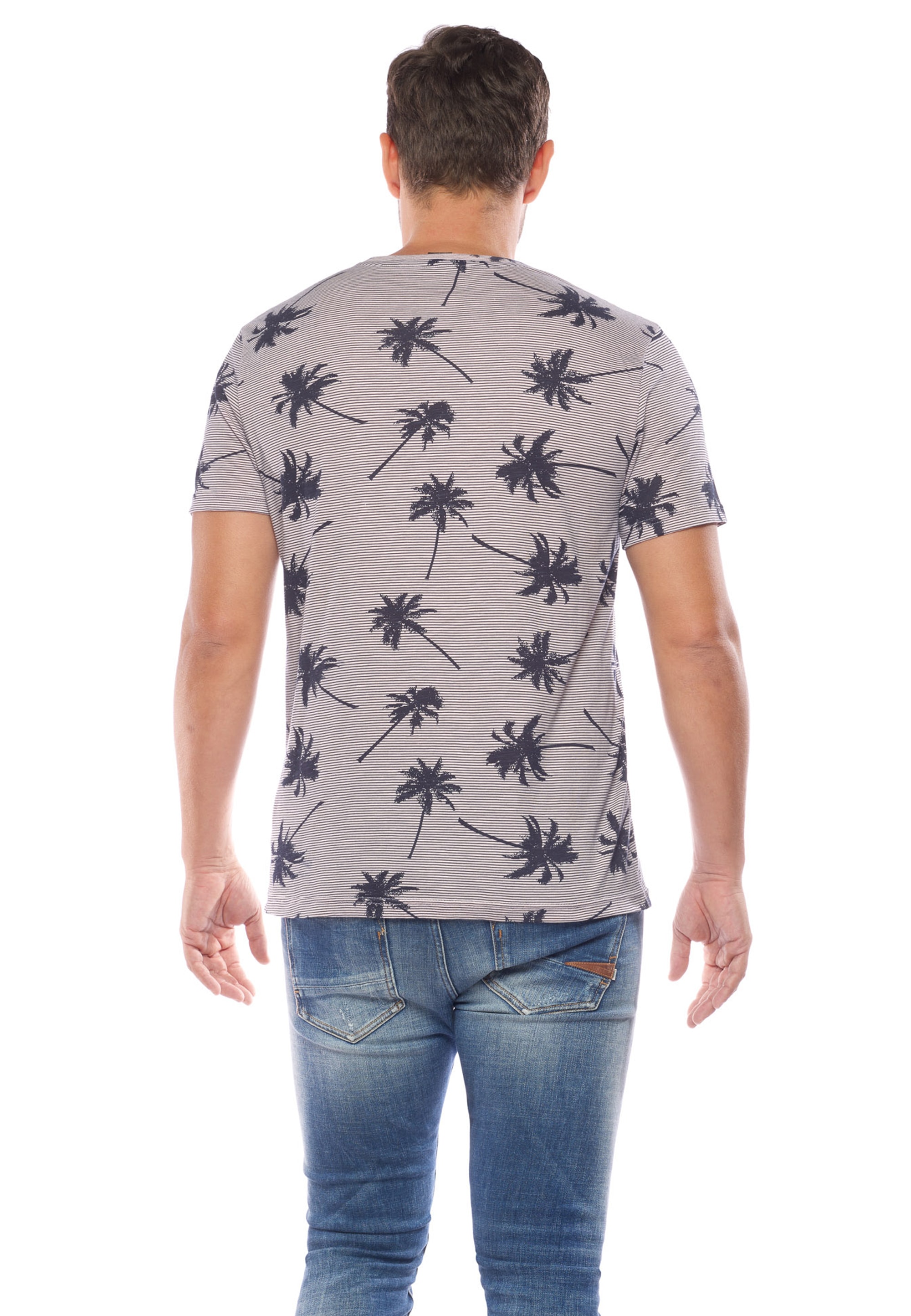 Le Temps Des Cerises T-Shirt, mit Palmendruck