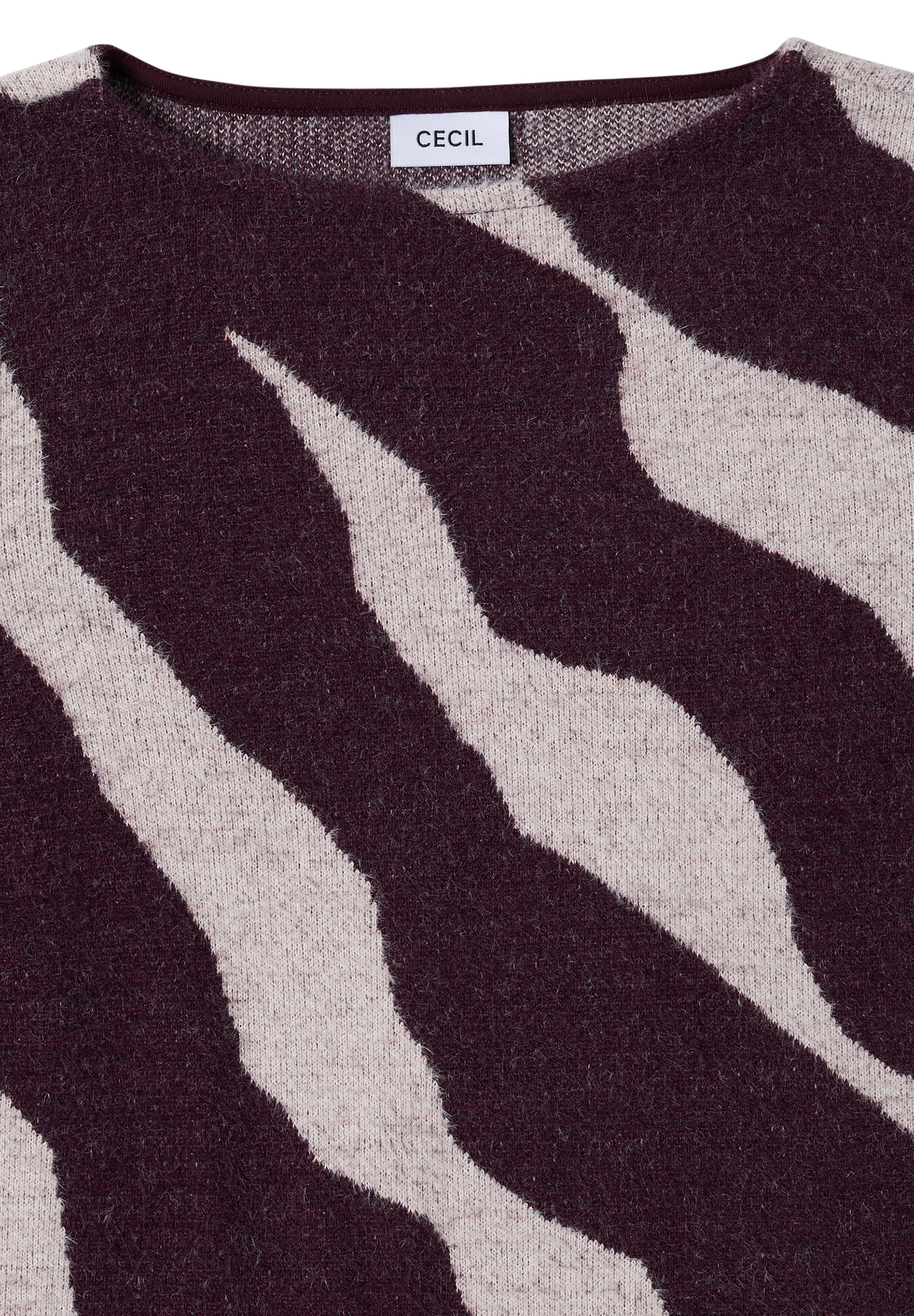 Cecil Langarmshirt, aus softem Materialmix