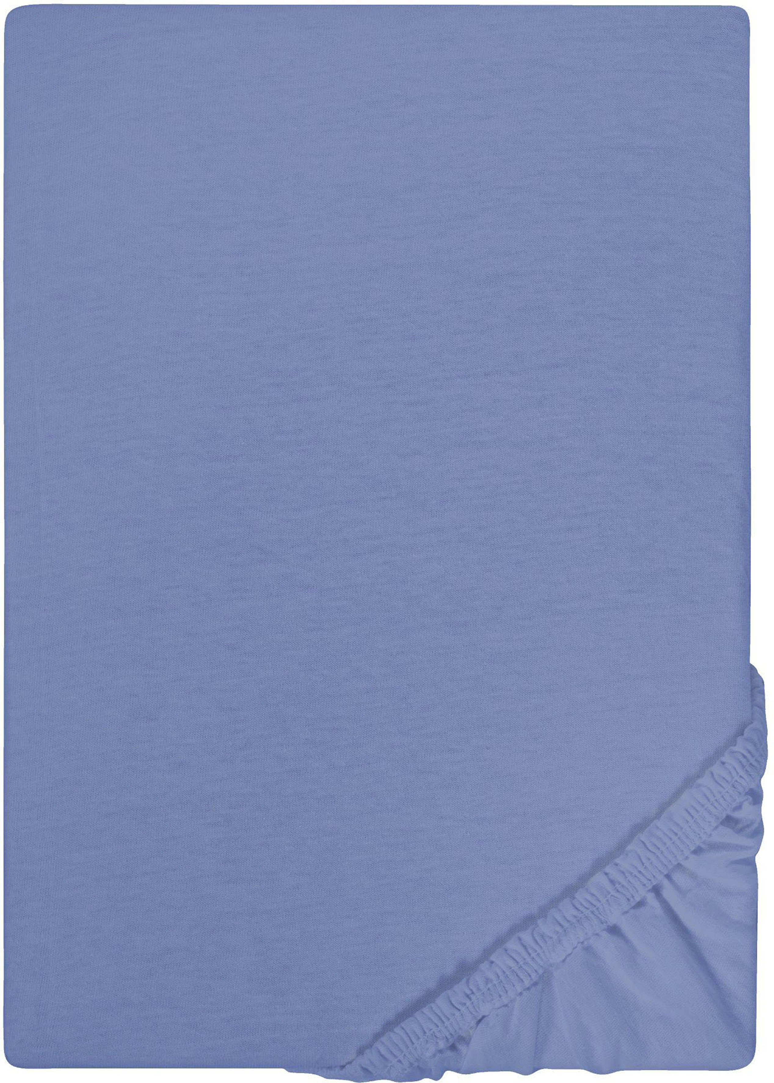 Castell - Markenbettwäsche Spannbettlaken "Jersey in Gr. 90x200, 140x200 oder 180x200 cm" aus Baumwolle, für Matratzen bis 22 cm Höhe, Bettlaken, Spannbetttuch