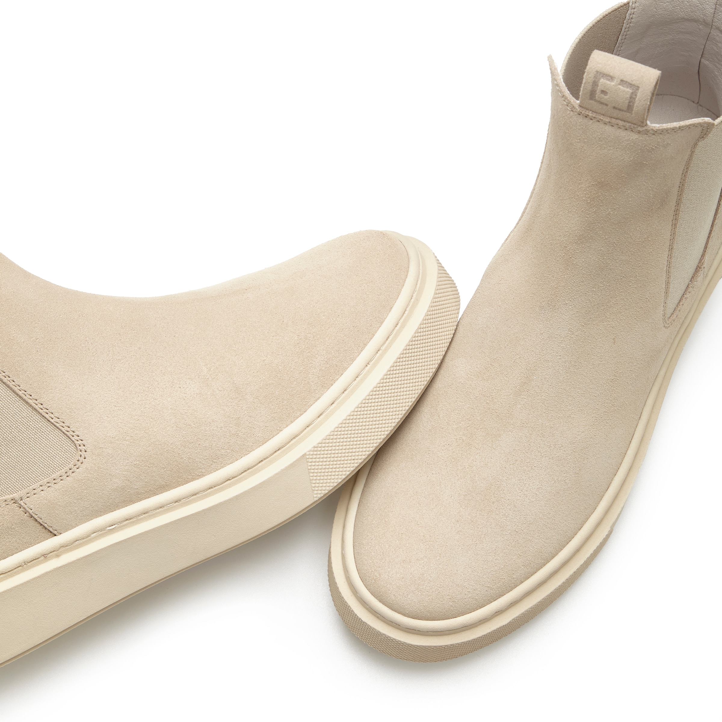 Elbsand Chelseaboots, Gefütterte Stiefelette, Schlupfstiefel aus Leder