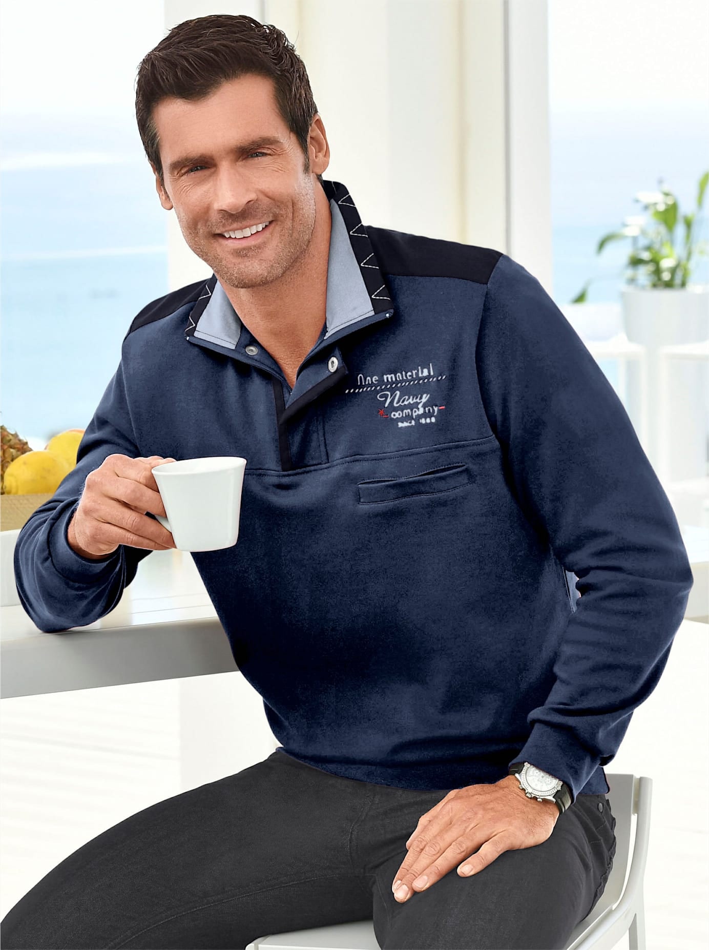 Marco Donati Poloshirt "Langarm-Shirt", 1 Stk. günstig online kaufen