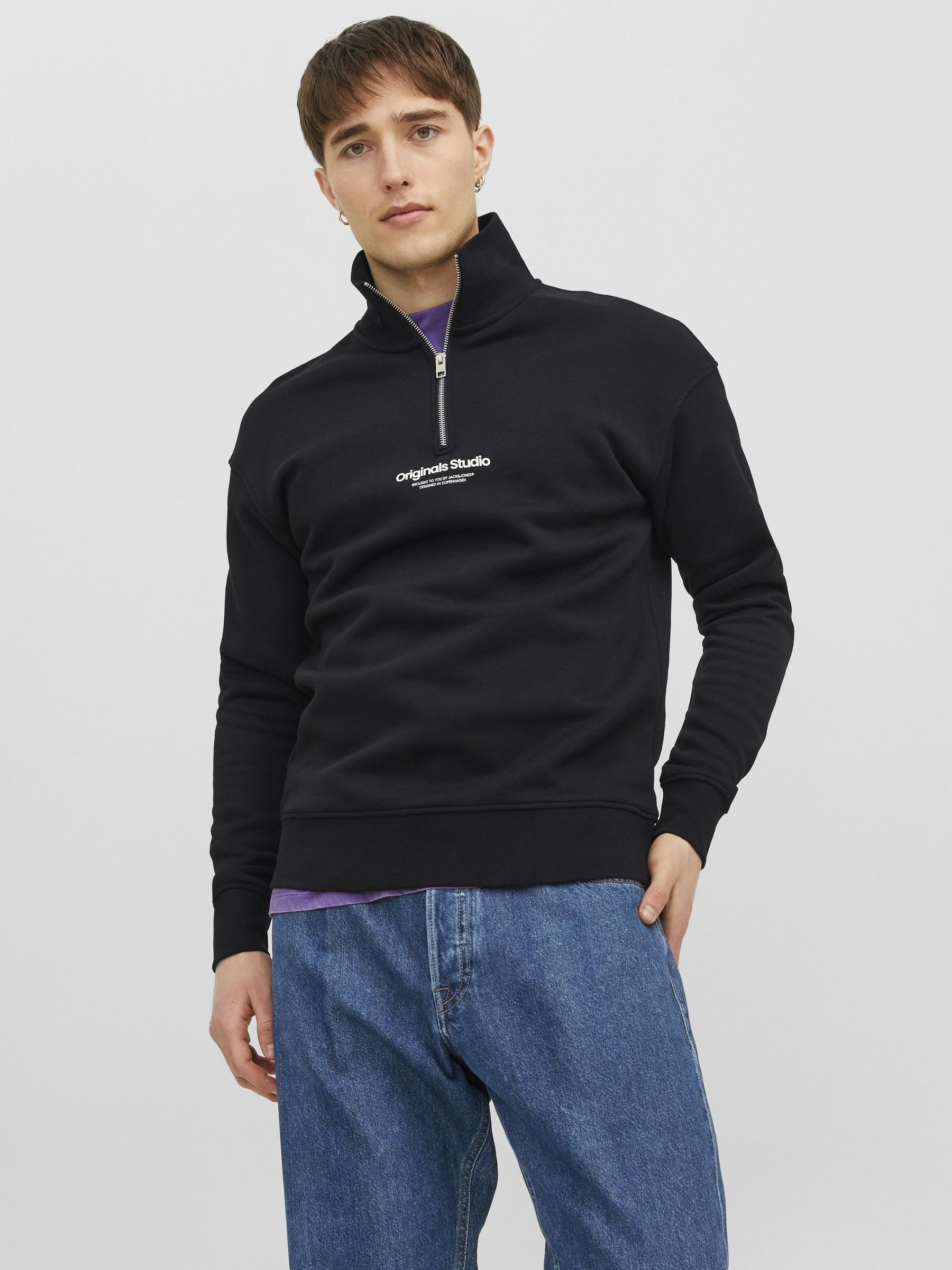 Jack & Jones Sweatshirt "JORVESTERBRO SWEAT QUARTER ZIP HN NOOS", im Troyer günstig online kaufen