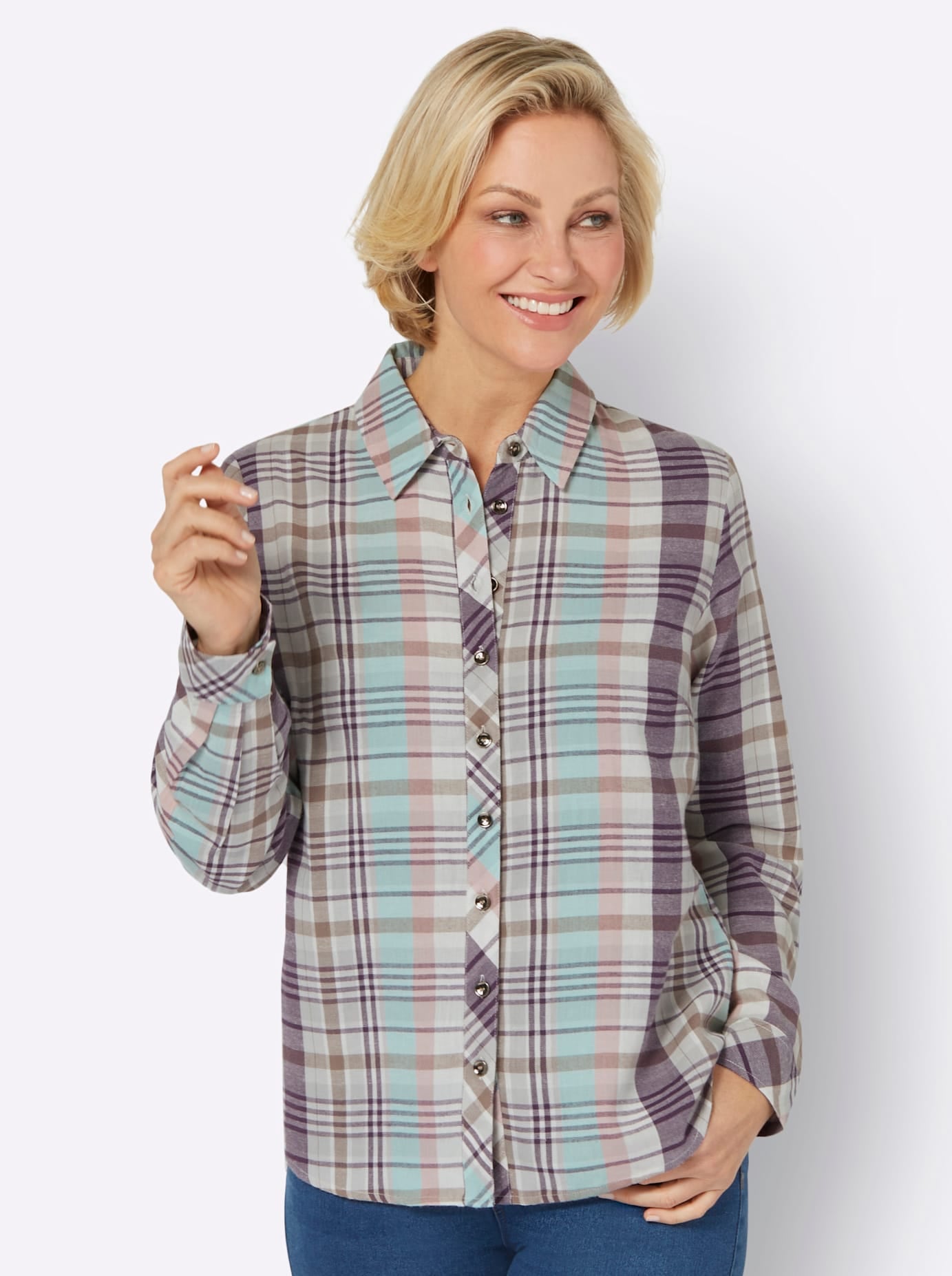 Classic Basics Flanellbluse günstig online kaufen