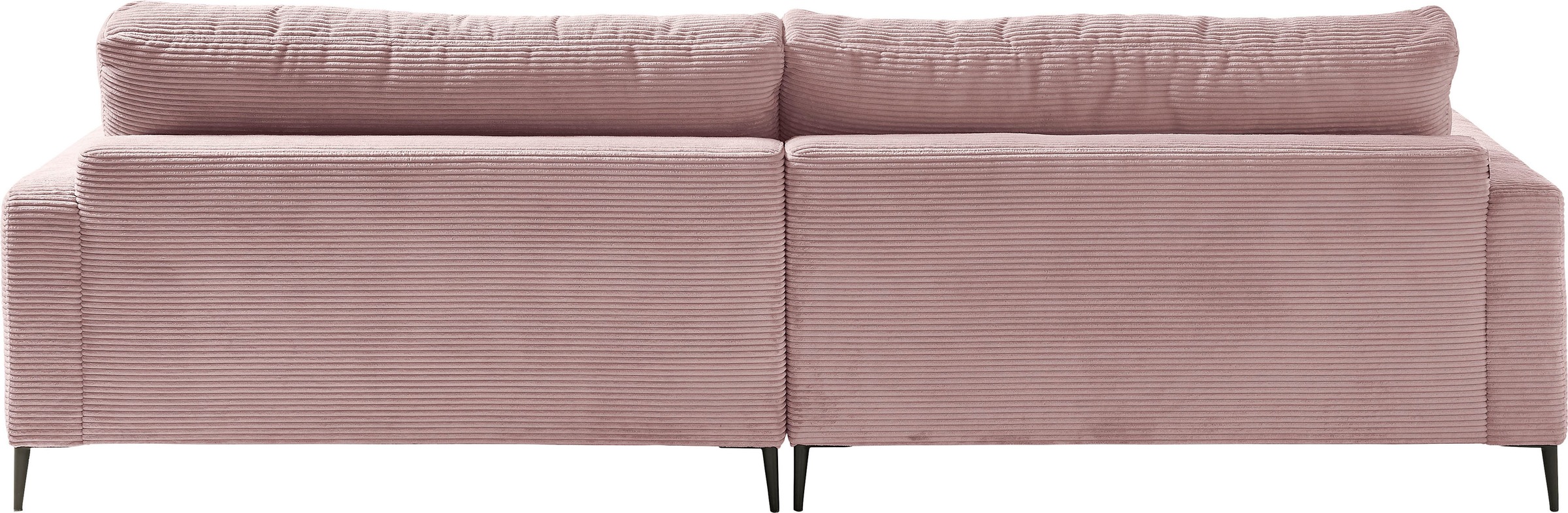 INOSIGN Ecksofa »Downtown, B/T/H: 272/190/84 cm L-Form«, weicher Sitzkomfort auch in Cord und Bouclé, incl. Zierkissen