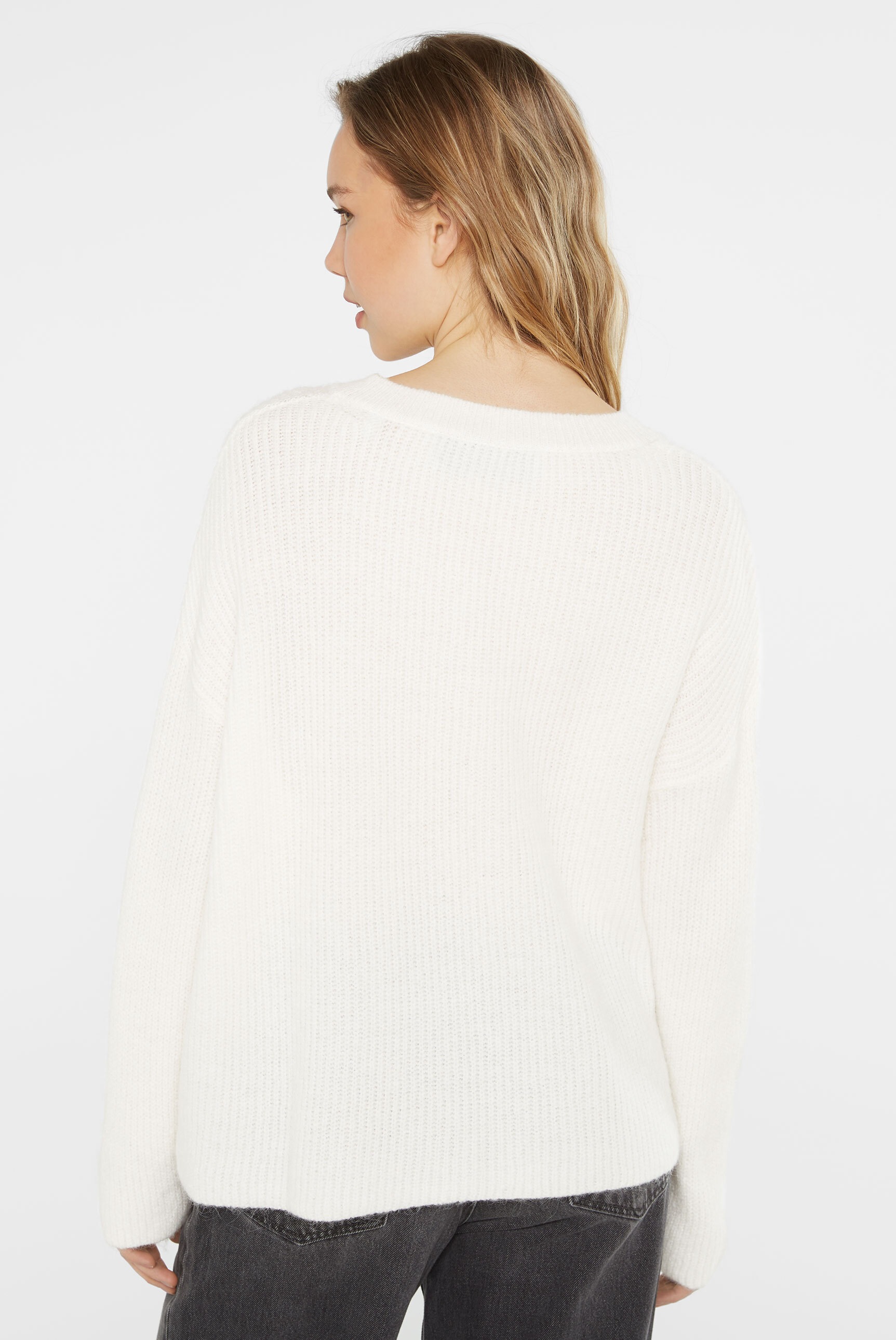 SENSES.THE LABEL V-Ausschnitt-Pullover mit V-Ausschnitt