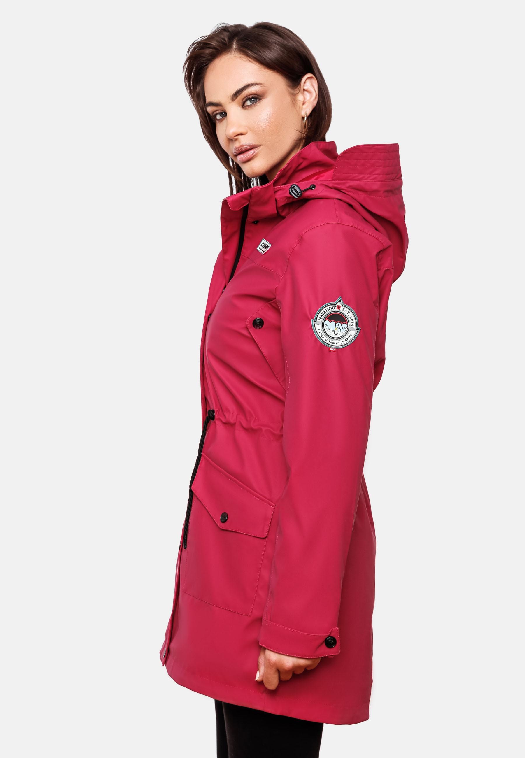 Navahoo Outdoorjacke "Deike", mit Kapuze, modischer Damen Outdoor Regenmant günstig online kaufen