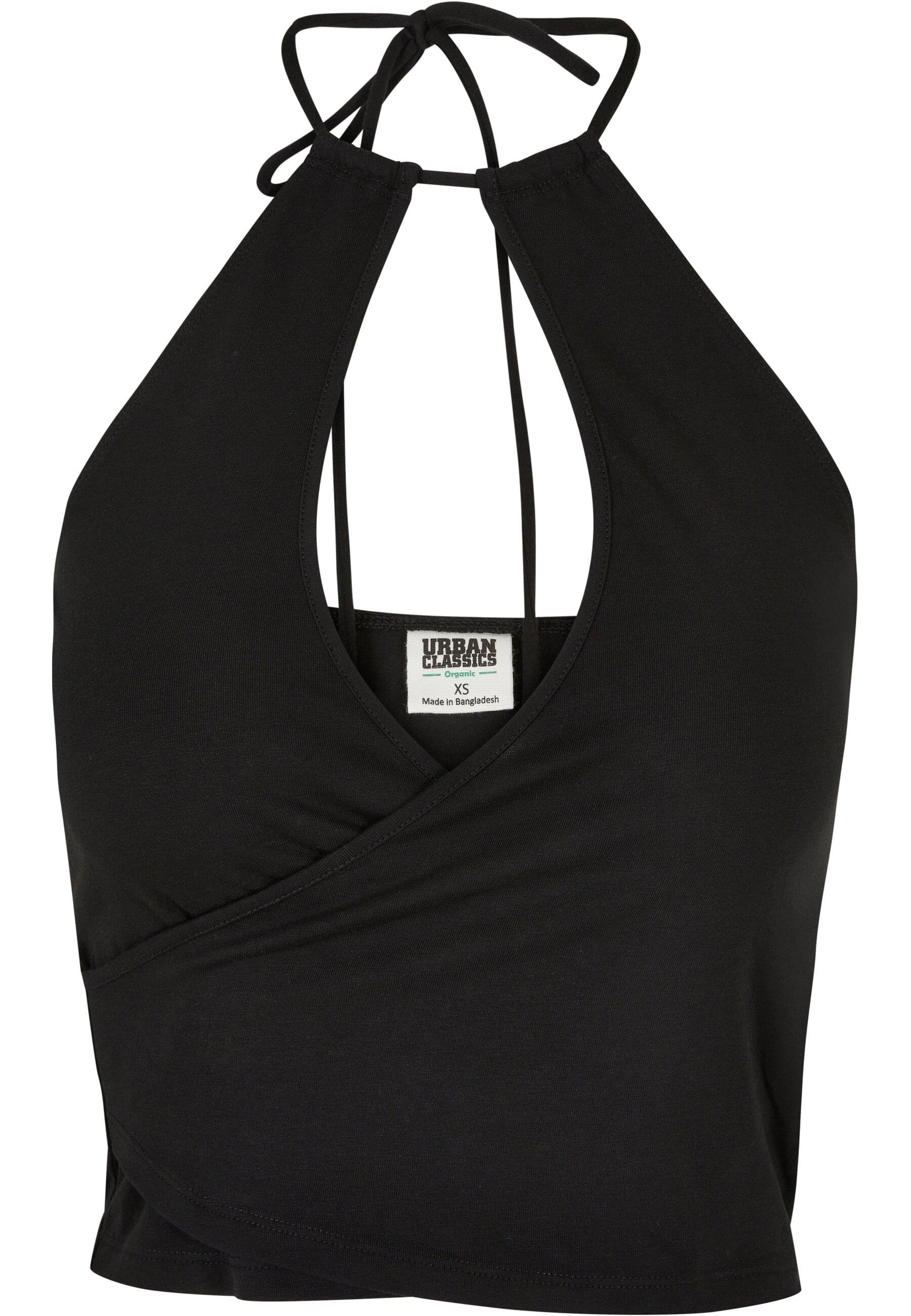 URBAN CLASSICS Muskelshirt "Urban Classics Damen Ladies Short Wraped Neckho günstig online kaufen