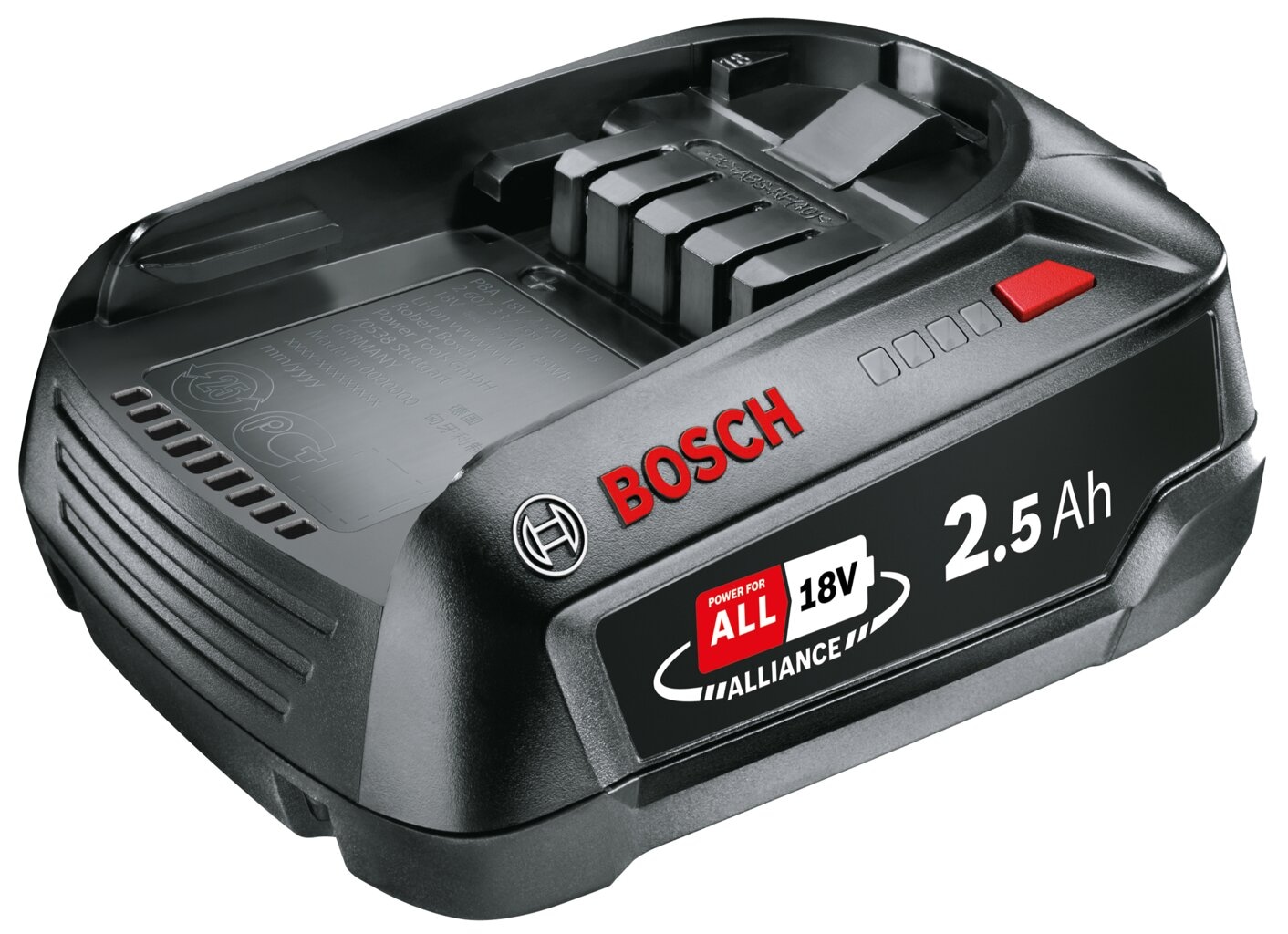 "Akku BOSCH HOME & GARDEN ""PBA 18V 2,5 Ah W-B SoC"", schwarz, 18 V 2.500mAh, Akkumulatoren"