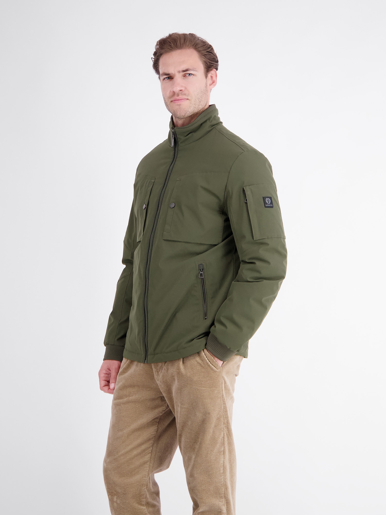 LERROS Outdoorjacke »Sportive Jacke aus flexibler Kunstfaser mit Fütterung« ohne Kapuze