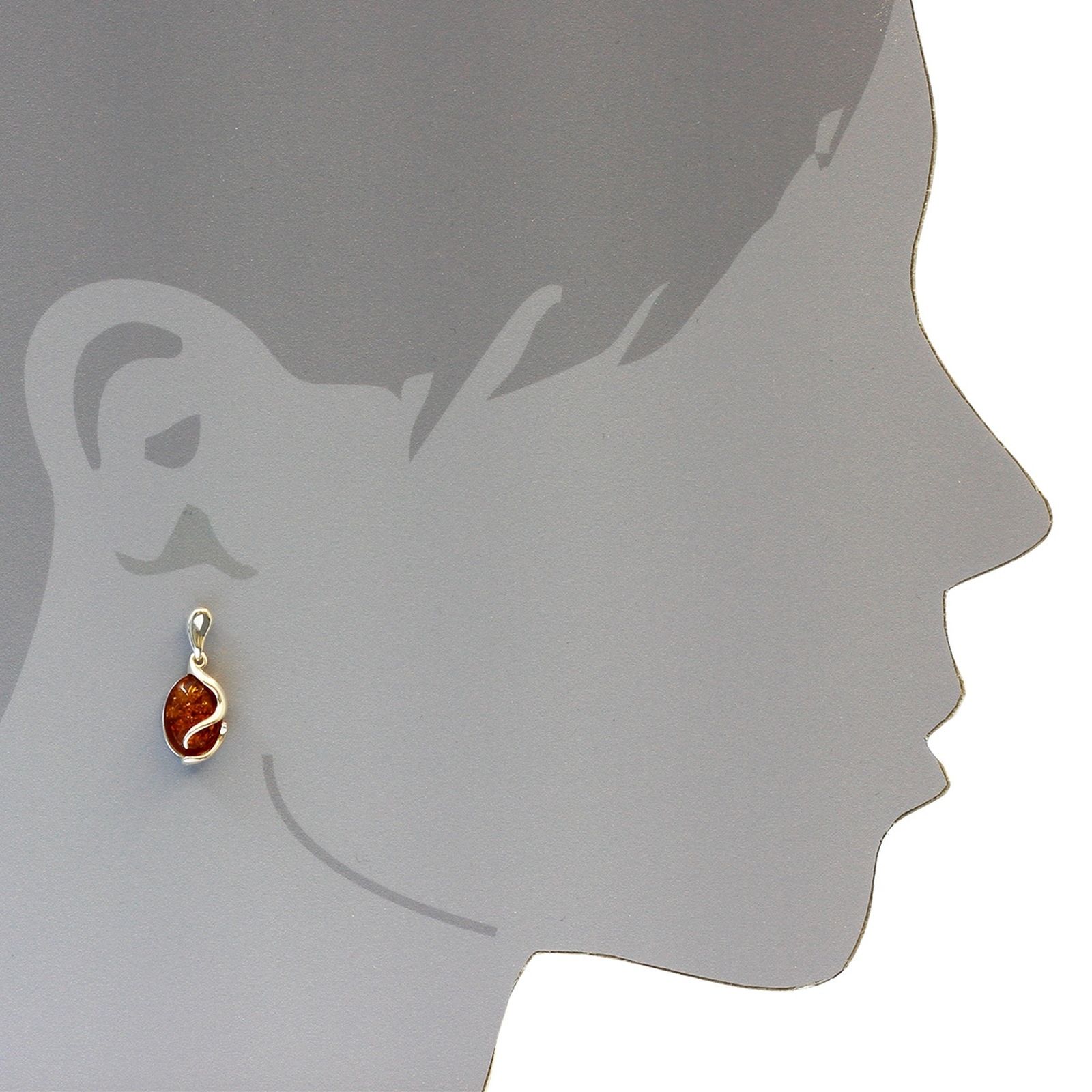 OSTSEE-SCHMUCK Paar Ohrhänger »- Gesine - Silber 925/000 - Bernstein«