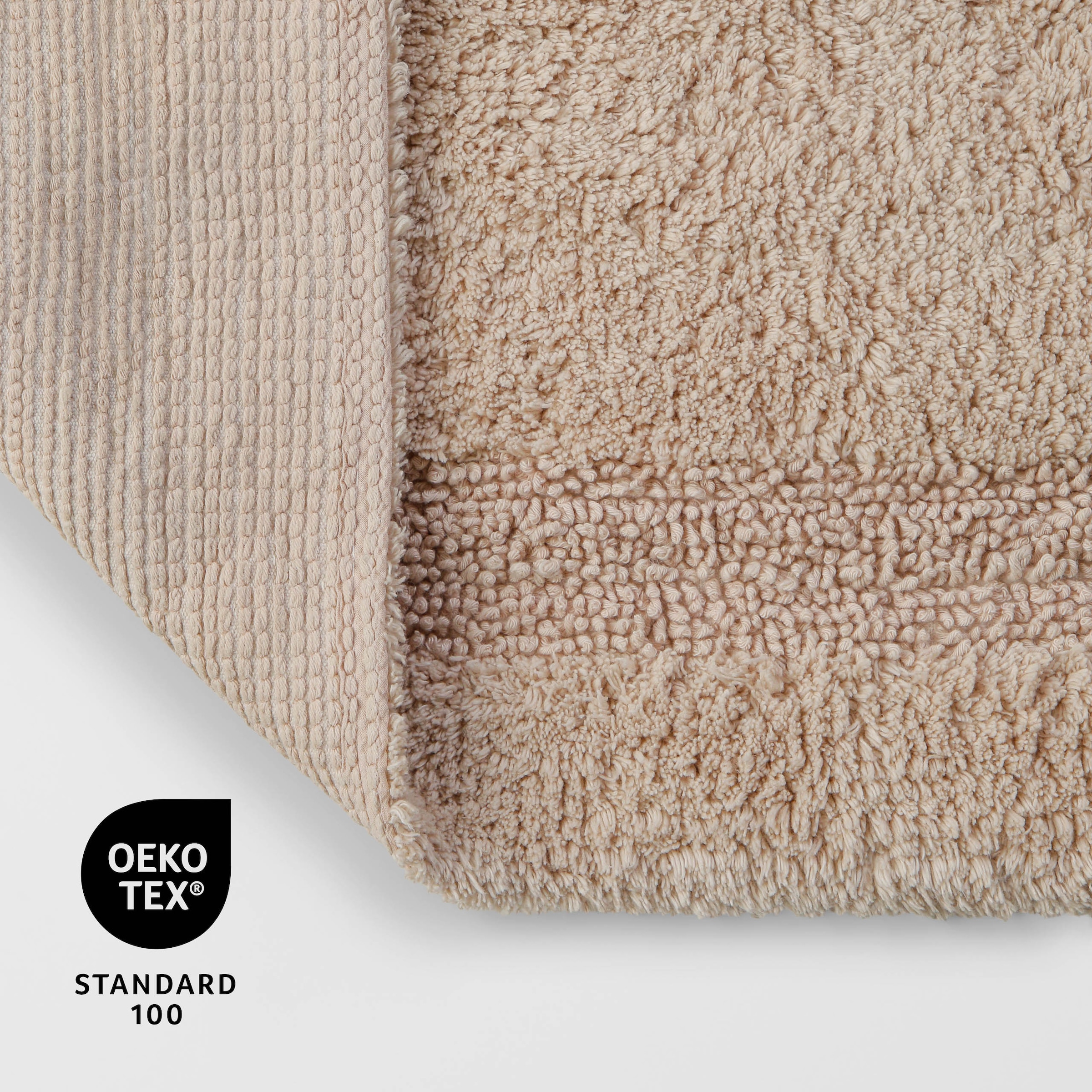 OTTO home Badematte »Meellor« Höhe 20 mm Badteppich, getuftet, modern, Uni, antirutsch, flauschig, Baumwolle